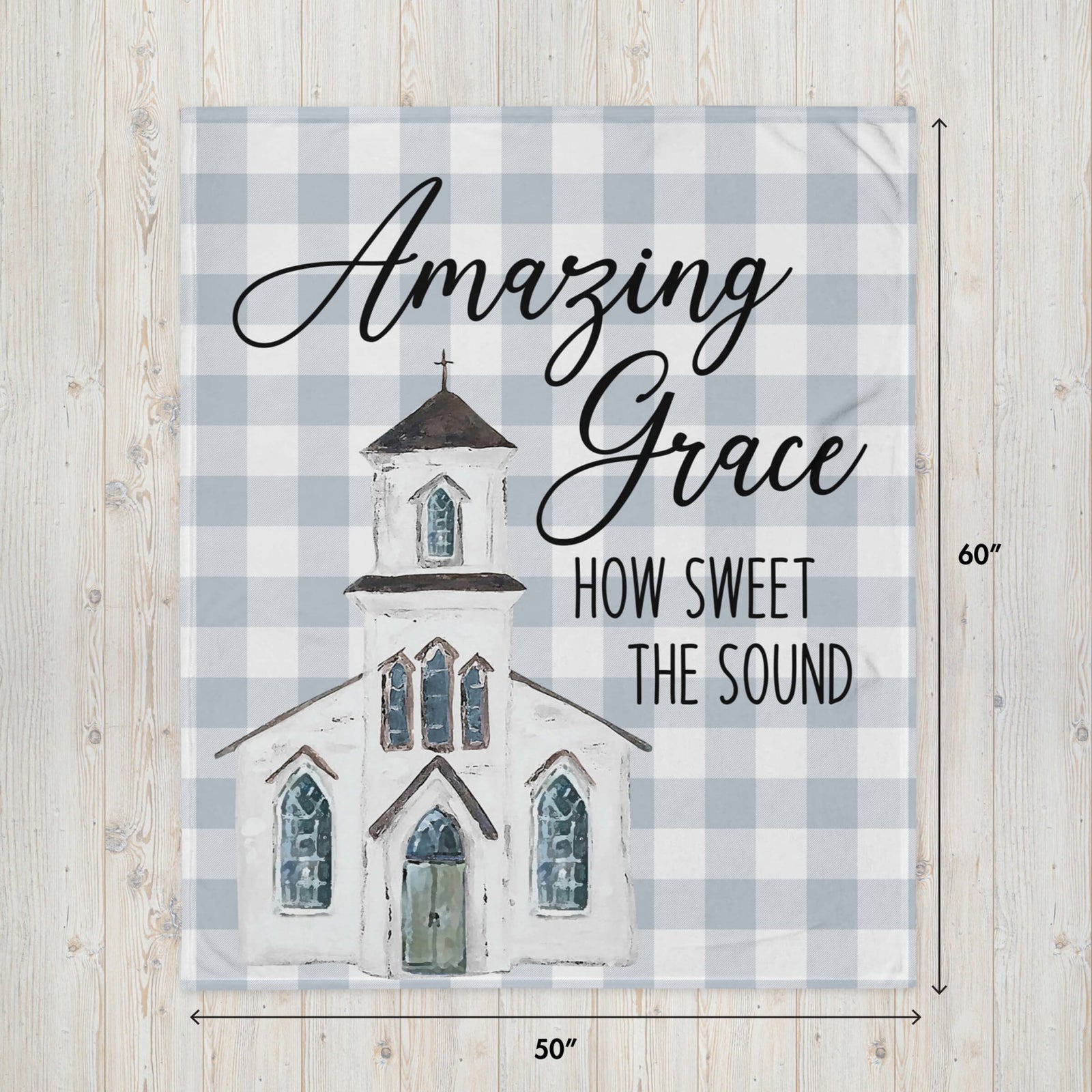 Inspirational Soft and Hypoallergenic Blanket for Home – Amazing Grace - LifeSong Milestones