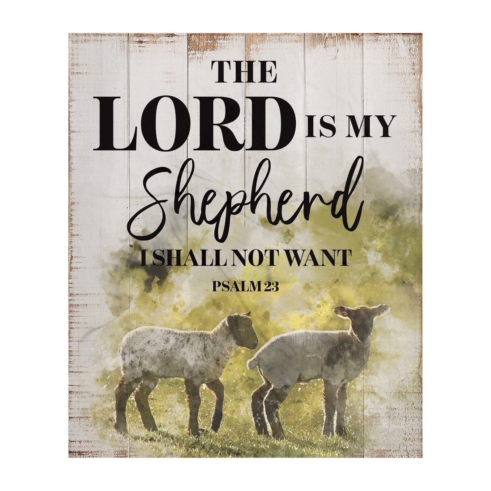 Inspirational Soft and Hypoallergenic Blanket for Home – The Lord Is My Shepherd - LifeSong Milestones