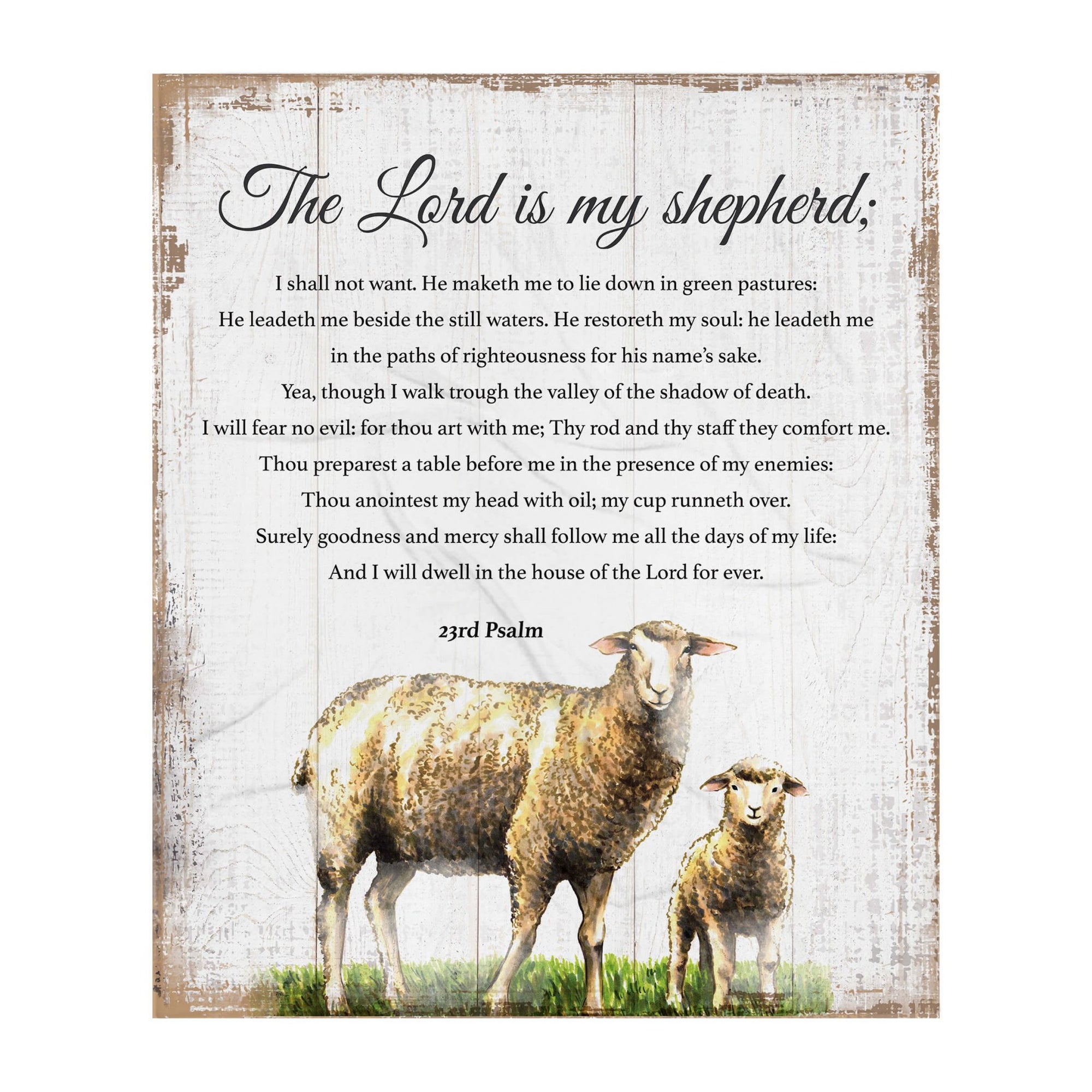 Inspirational Soft and Hypoallergenic Blanket for Home – The Lord Is My Shepherd - LifeSong Milestones