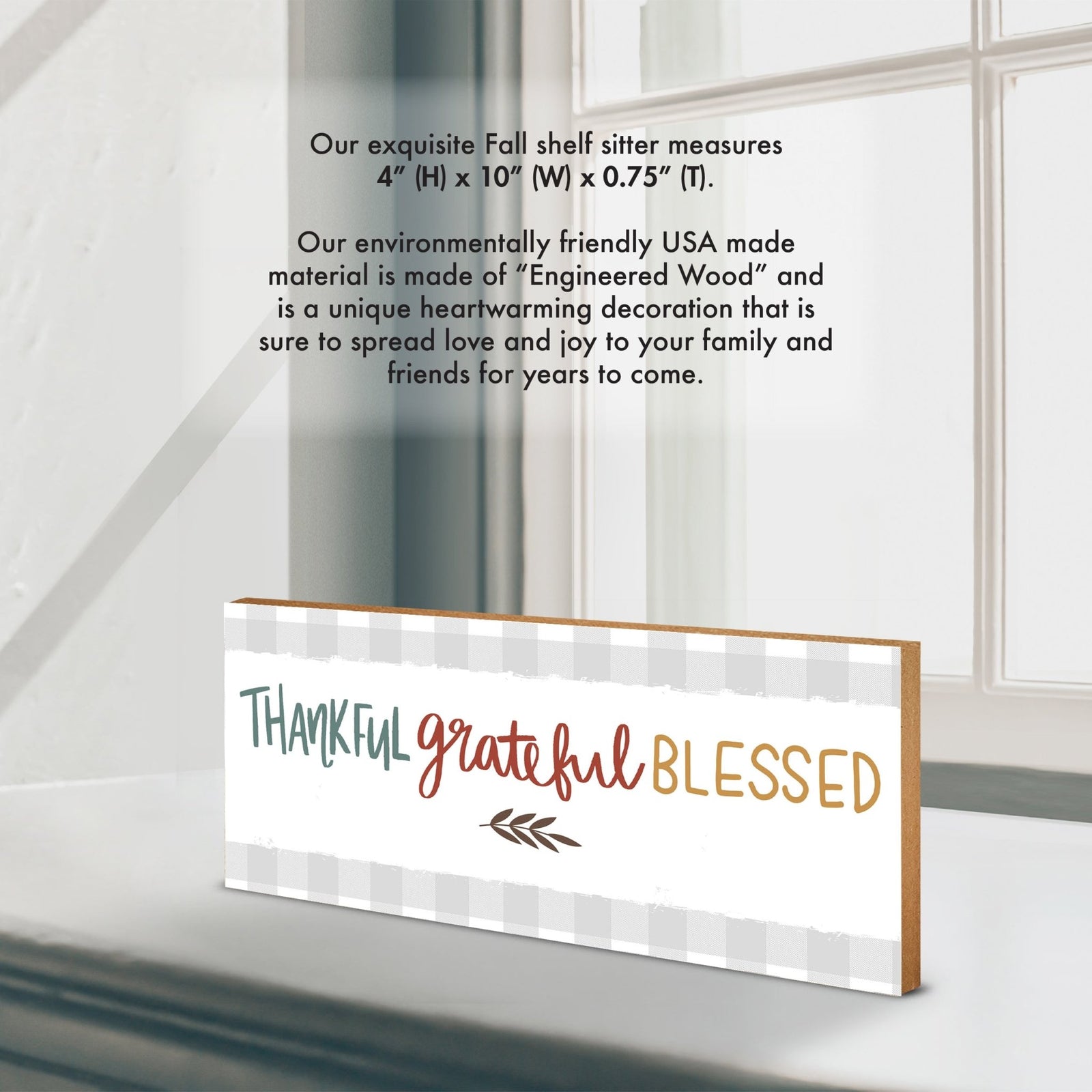 Inspirational Unique Shelf Décor and Tabletop Signs for Fall Season - LifeSong Milestones