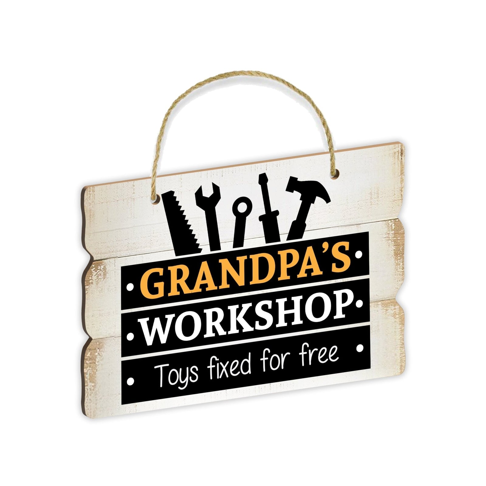 Inspirational Wall Hanging Rope Signs Gift for Grandparents - LifeSong Milestones