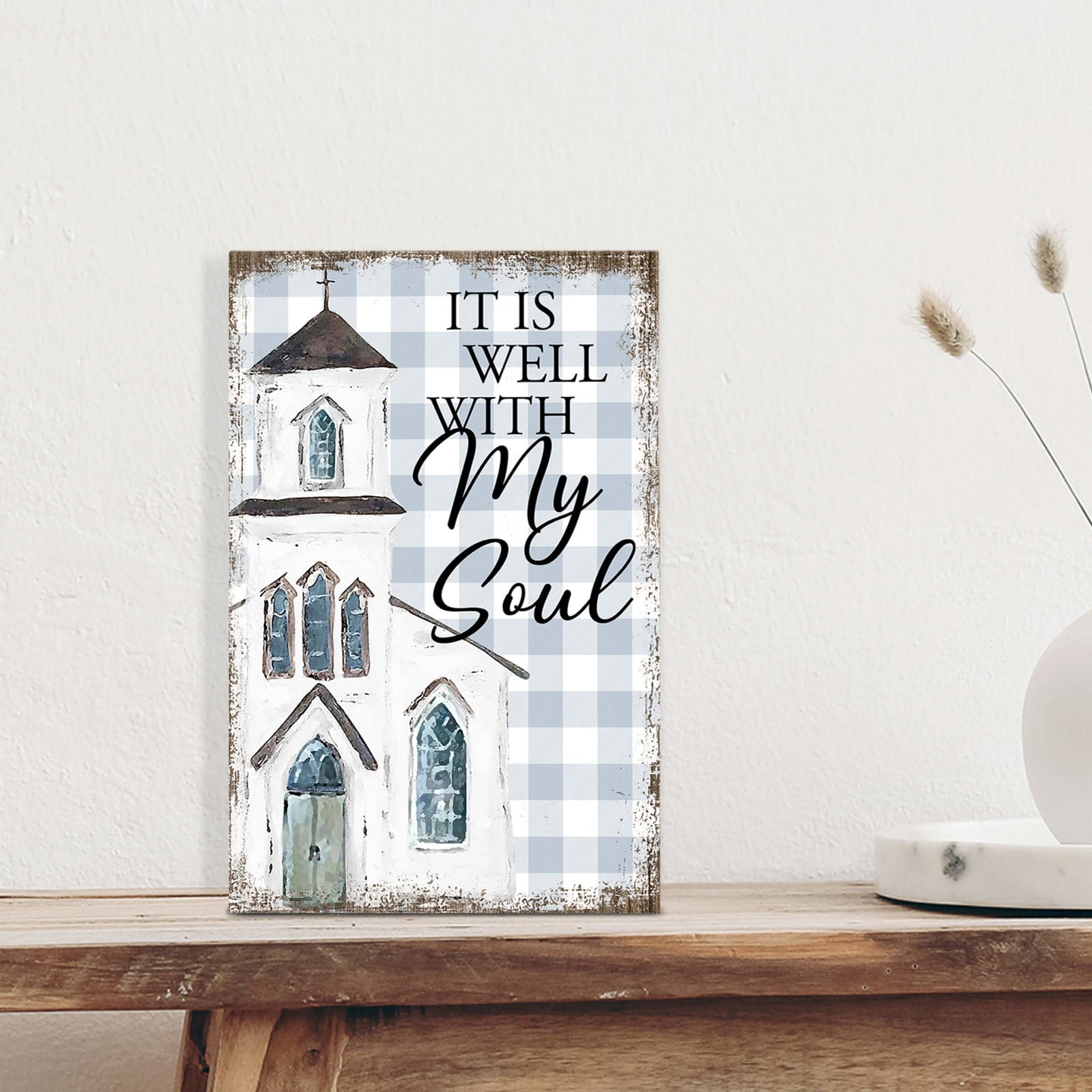 Inspirational Wooden Tabletop and Shelf Décor – Amazing Grace - LifeSong Milestones