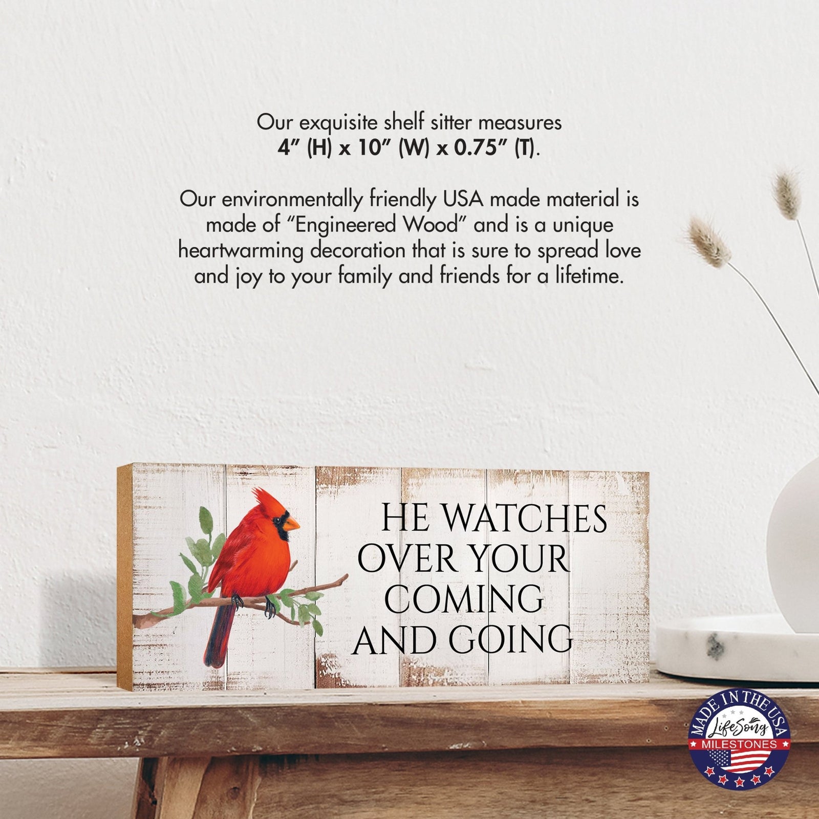 Inspirational Wooden Unique Shelf Décor and Tabletop Signs - LifeSong Milestones