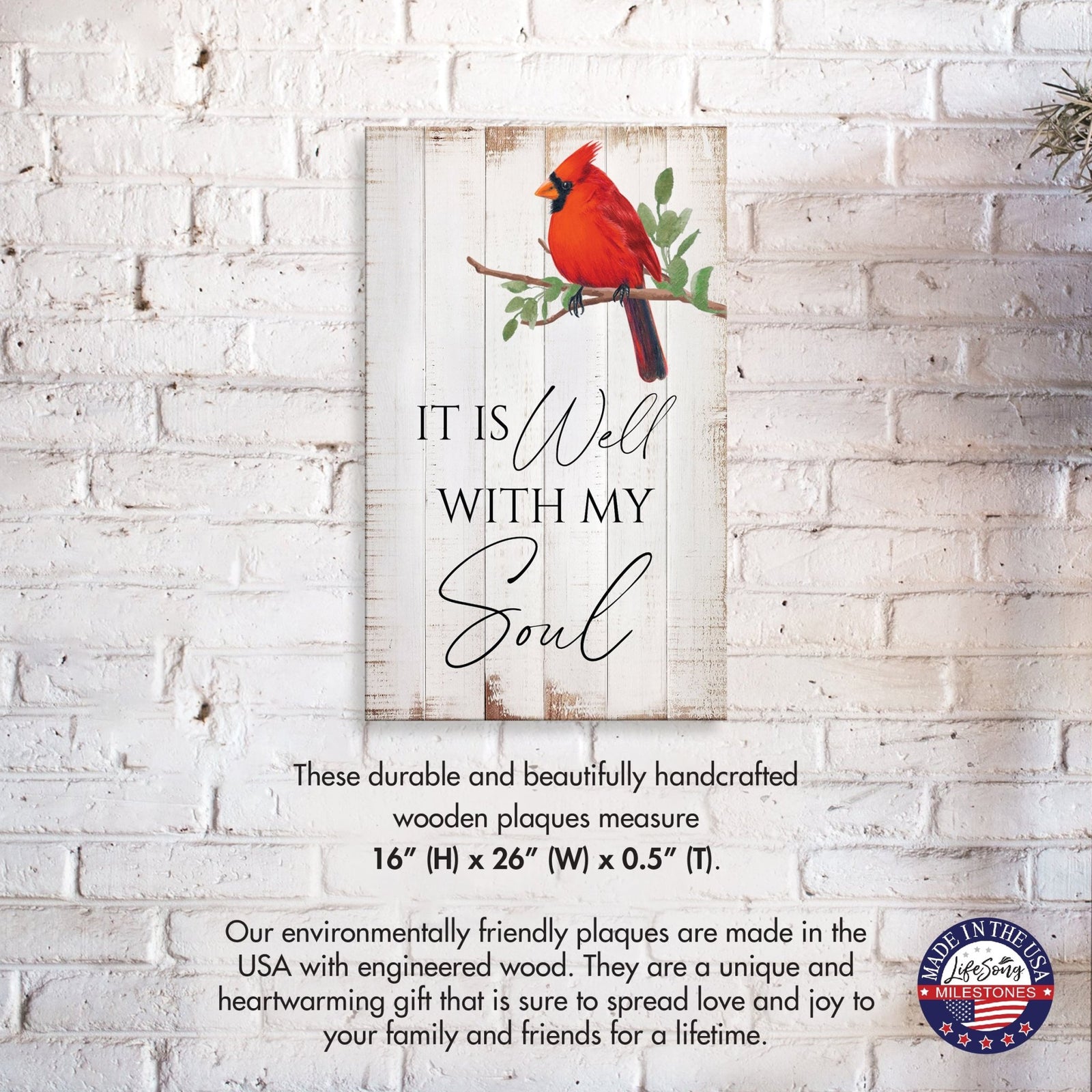 Decorative Wooden Wall Plaque Gift Idea