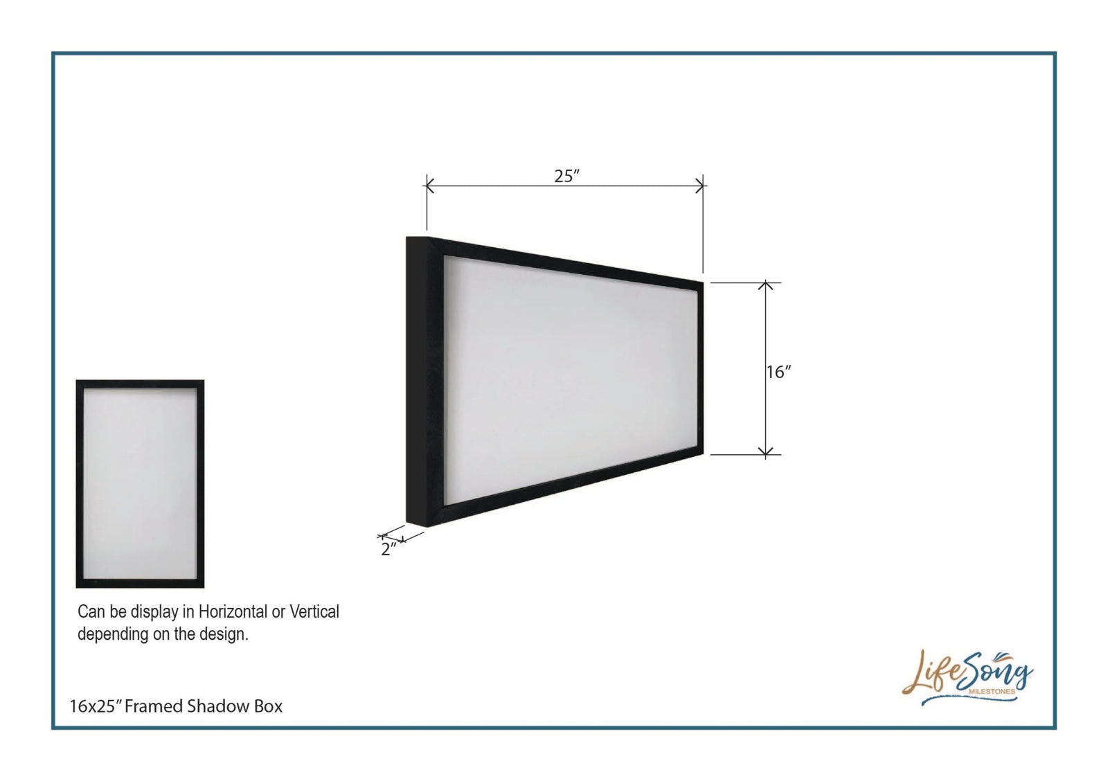 Inspiring Modern Black Framed Shadow Box - The Man In The Arena - LifeSong Milestones