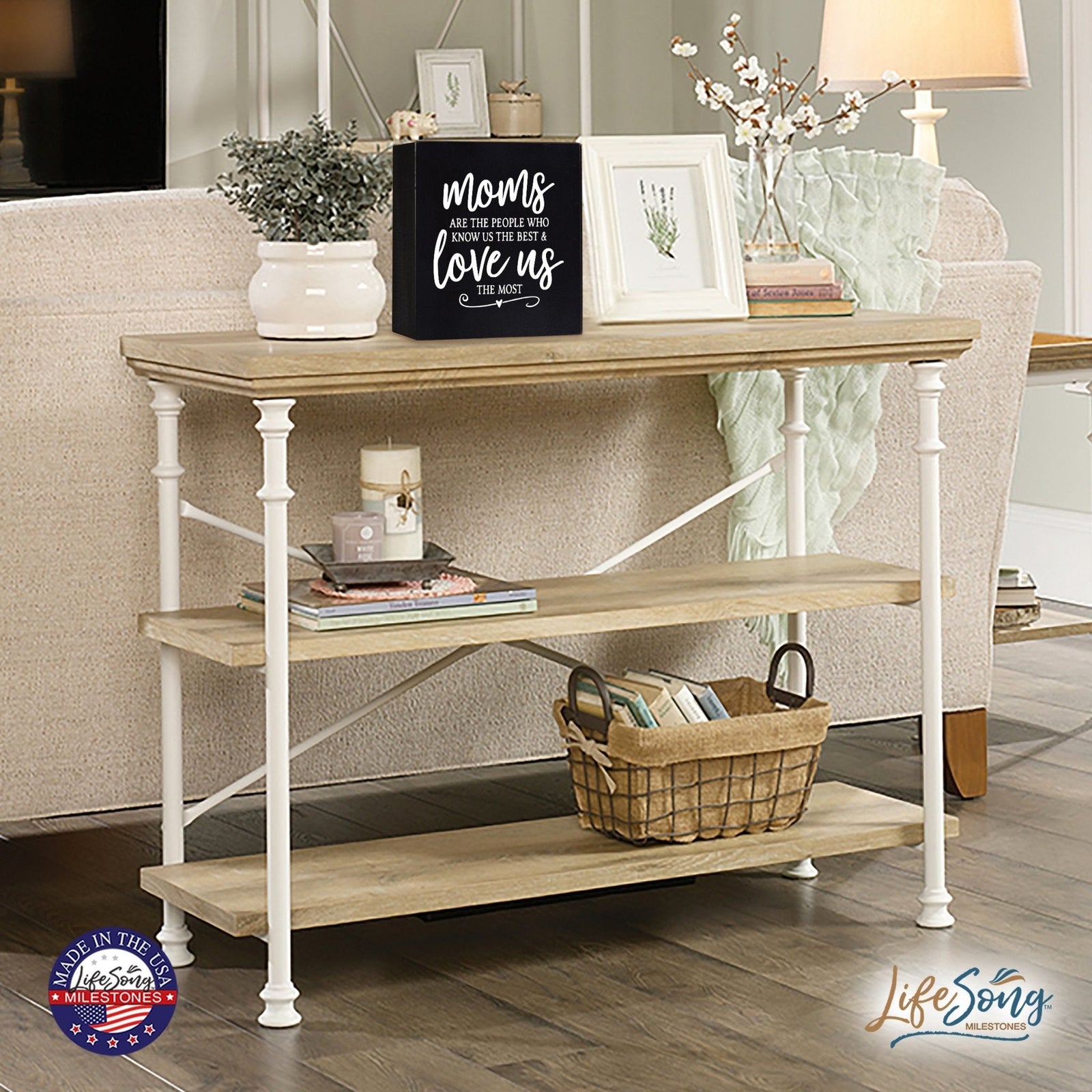 Inspiring Modern Framed Shadow Box 10x10 Moms Are The - LifeSong Milestones