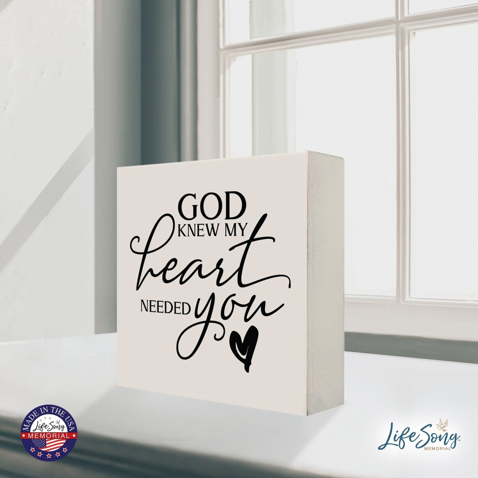 Inspiring Modern Framed Shadow Box 10x10 My Heart Needed - LifeSong Milestones