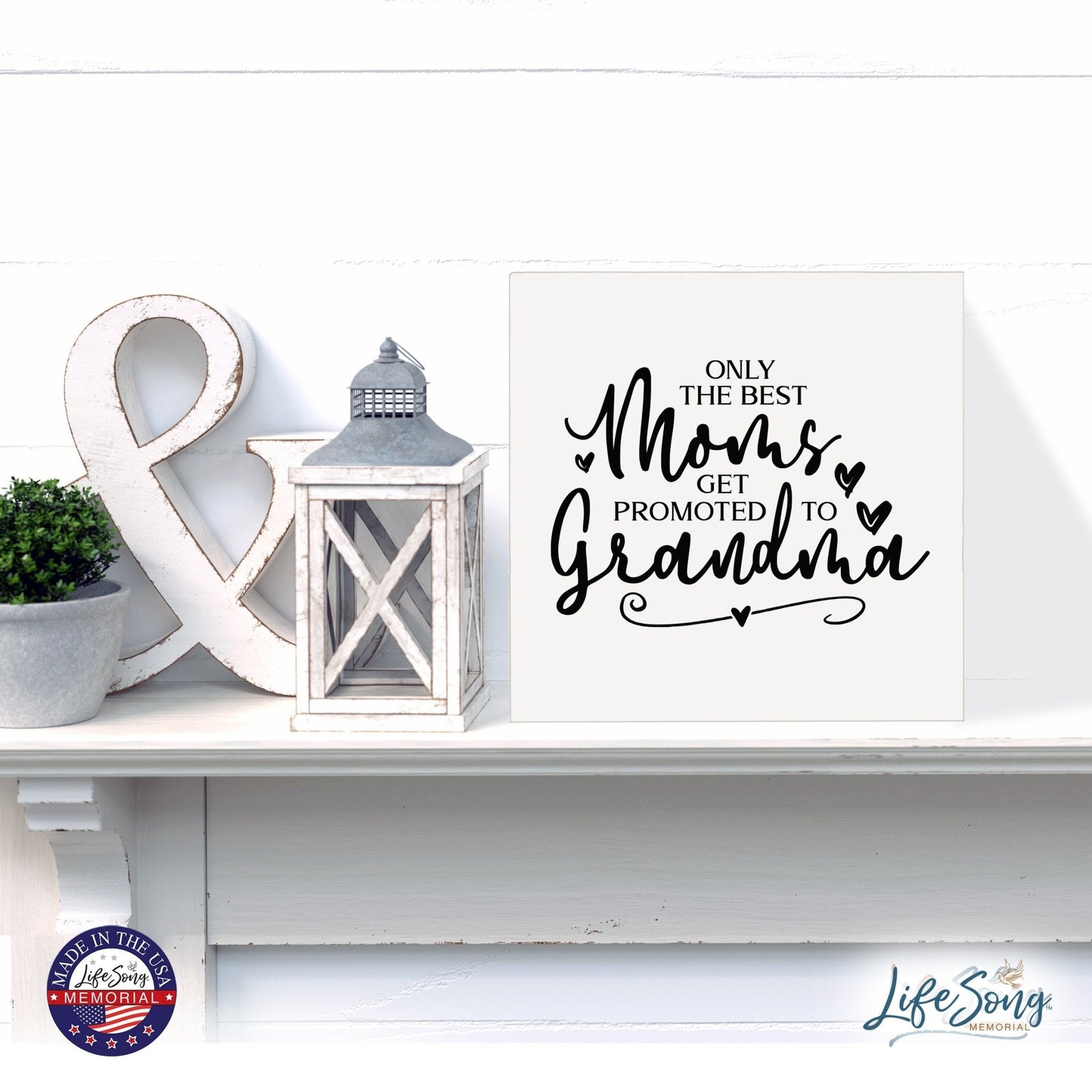 Inspiring Modern Framed Shadow Box 10x10 Only The Best - LifeSong Milestones