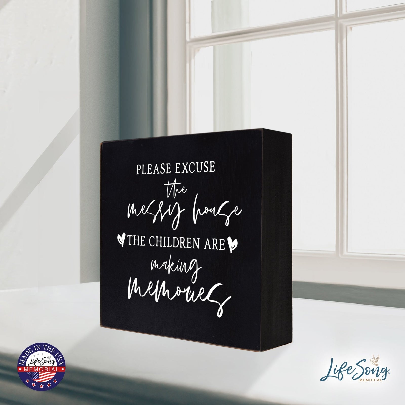 Inspiring Modern Framed Shadow Box 10x10 The Children Are - LifeSong Milestones