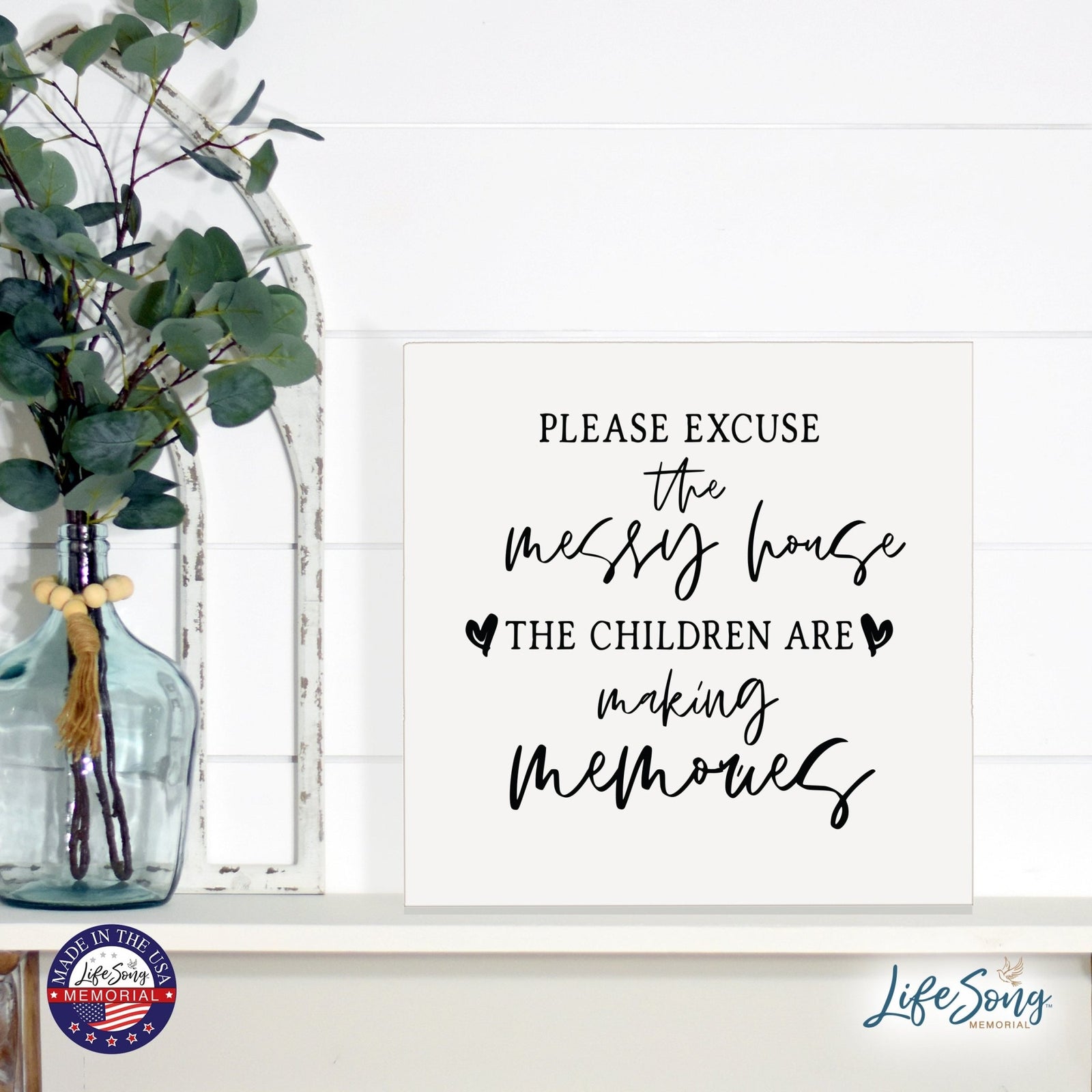 Inspiring Modern Framed Shadow Box 10x10 The Children Are - LifeSong Milestones