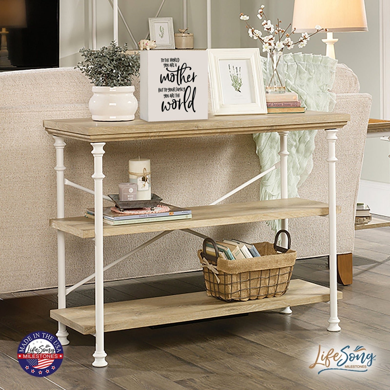 Inspiring Modern Framed Shadow Box 10x10 To The World You Are - LifeSong Milestones