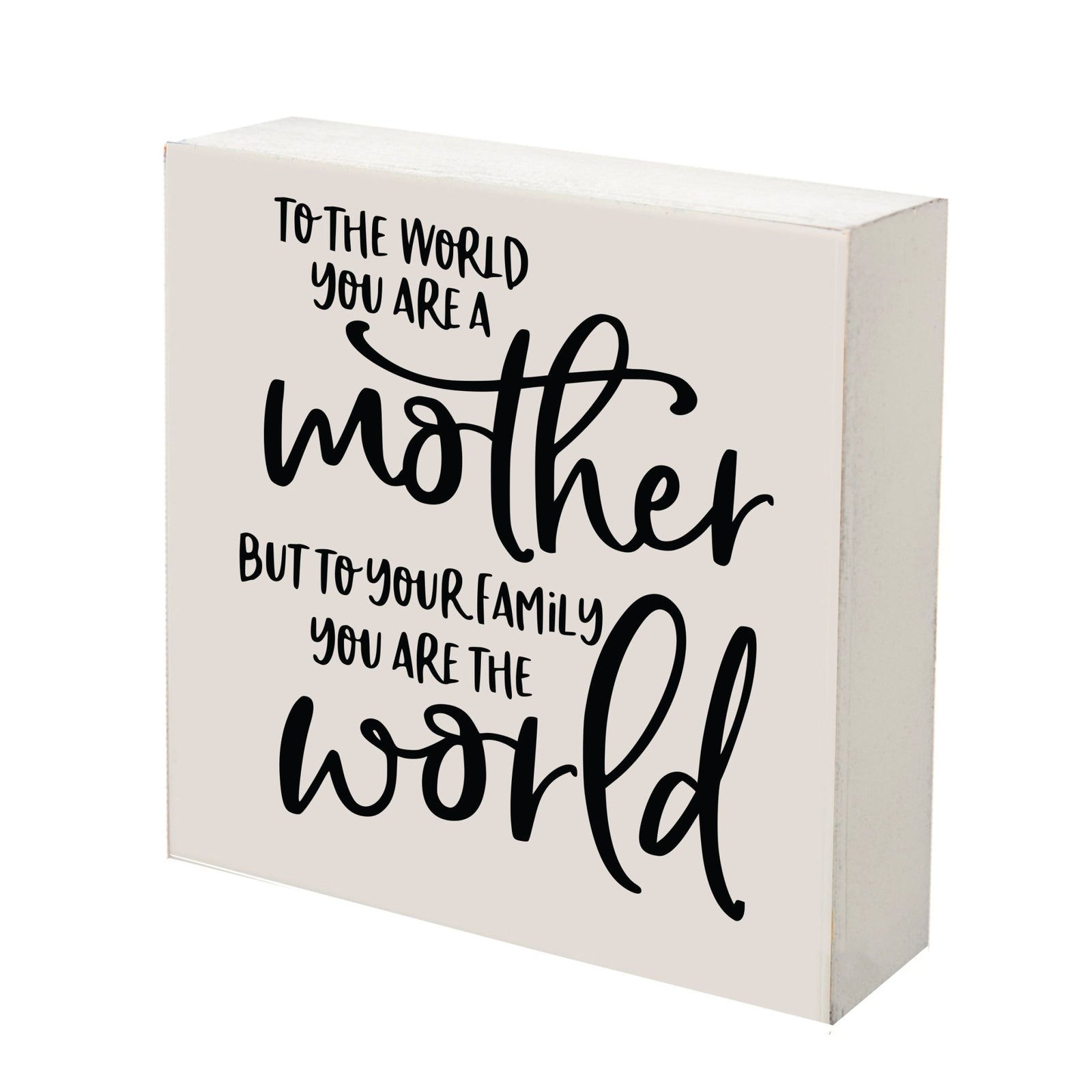 Inspiring Modern Framed Shadow Box 10x10 To The World You Are - LifeSong Milestones