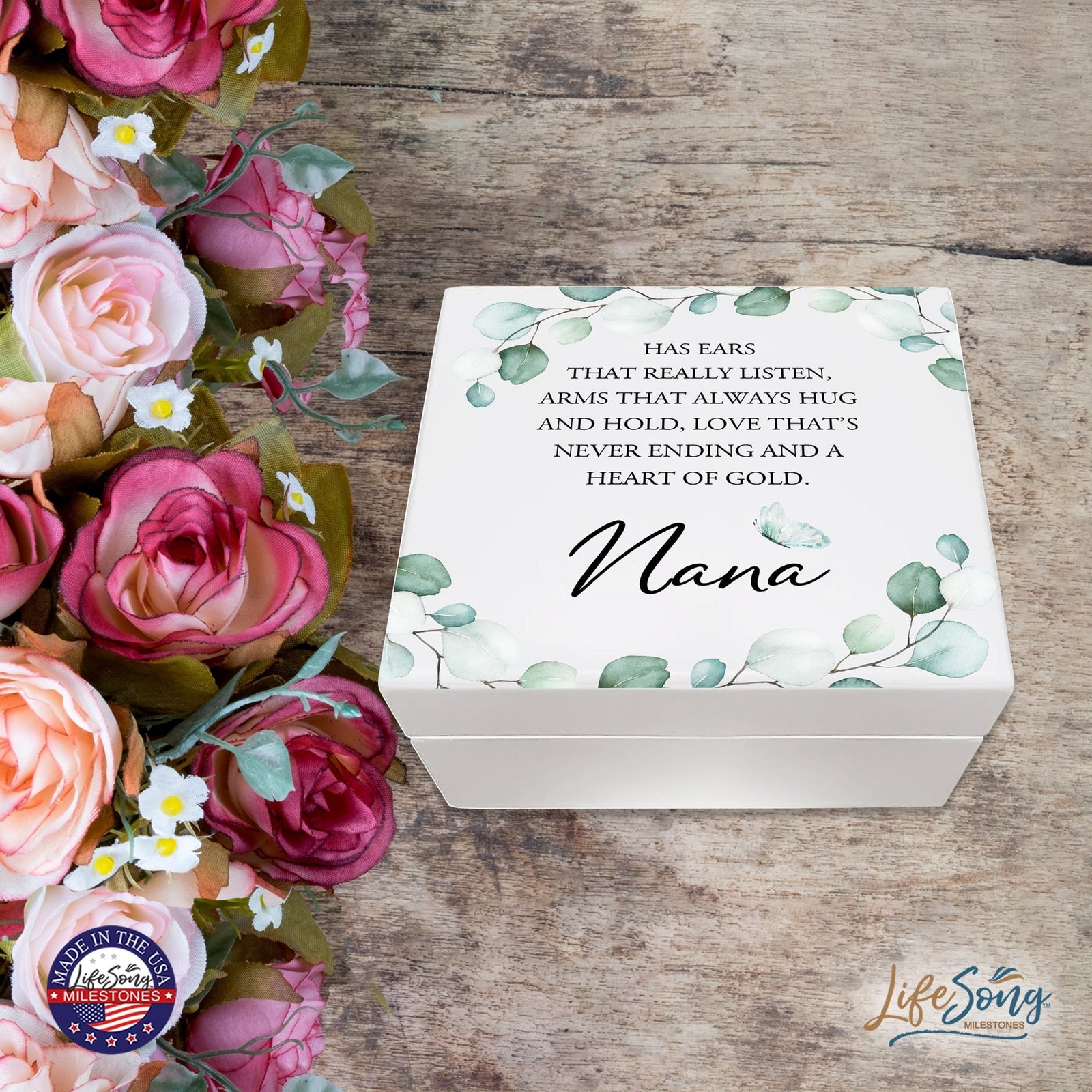 Jewelry Box Gift for Grandmother - Nana Has Ears - LifeSong Milestones