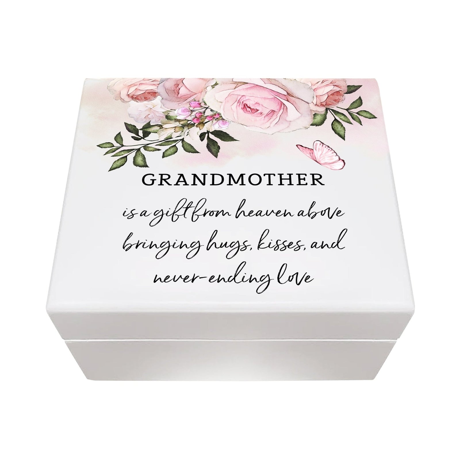 Jewelry Keepsake Box for Grandmother 6x5.5in - Grandmother, A Gift From Abovd - LifeSong Milestones