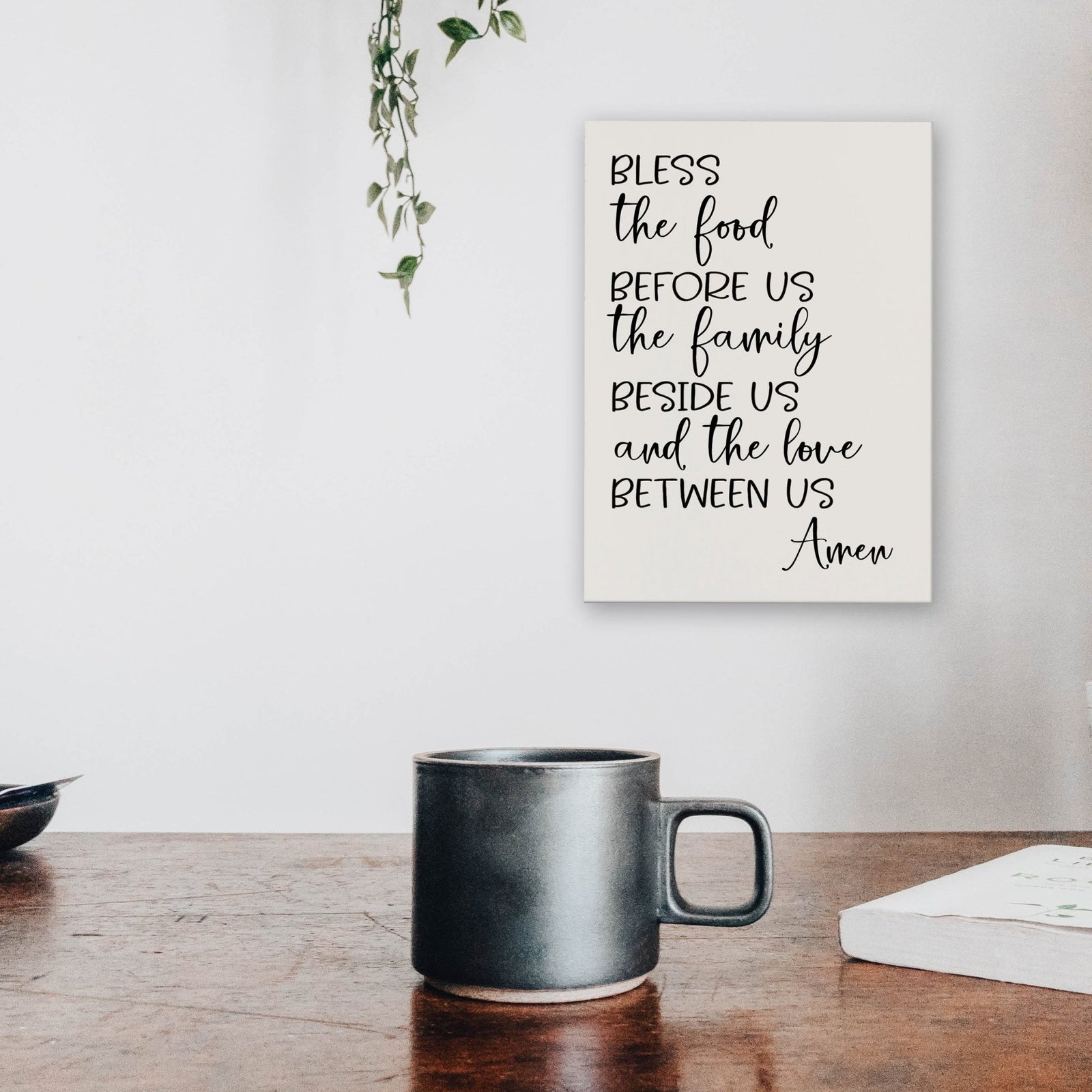 Kitchen Family Wall Decor Sign Gift - Bless The Food - LifeSong Milestones