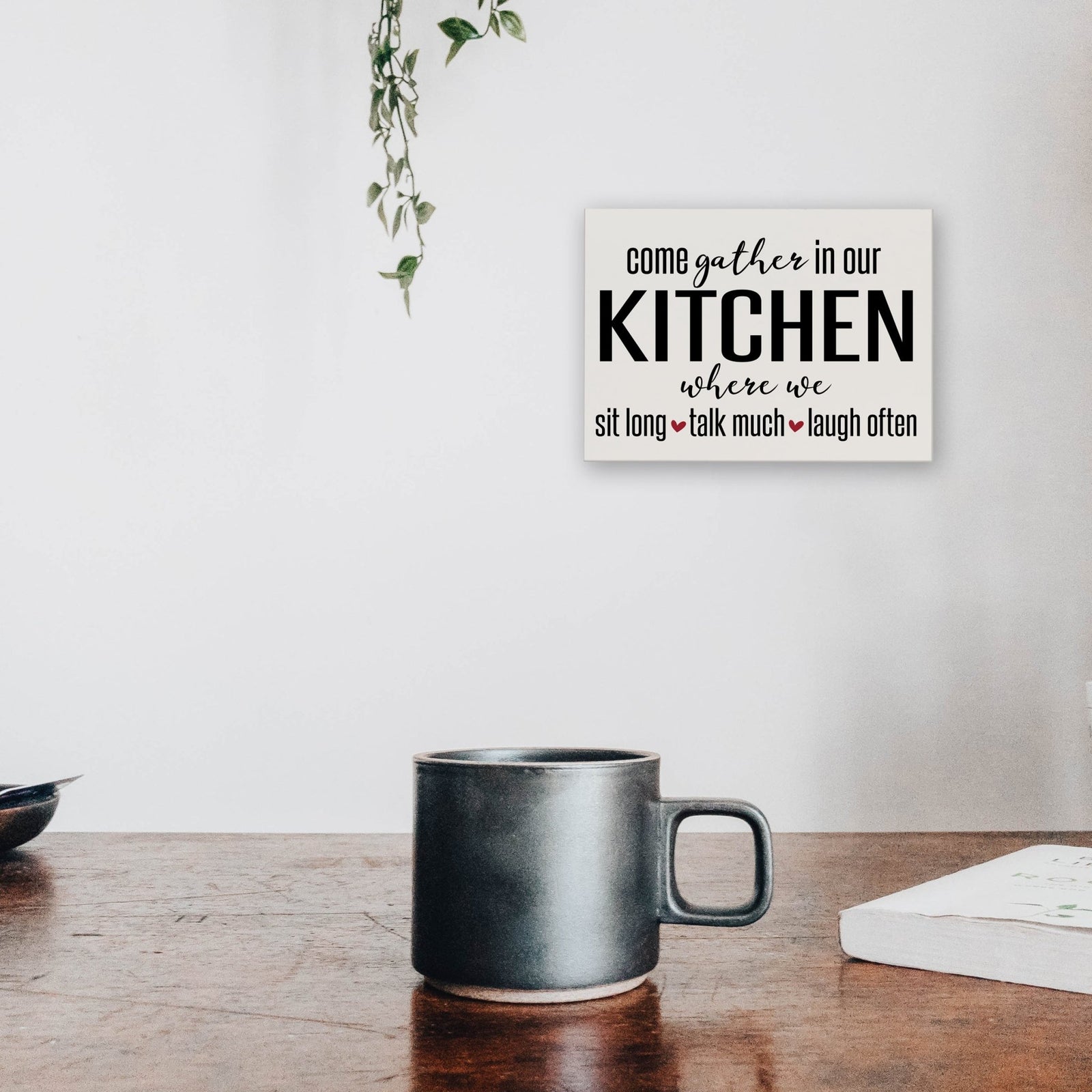 Kitchen Family Wall Decor Sign Gift - Come Gather - LifeSong Milestones