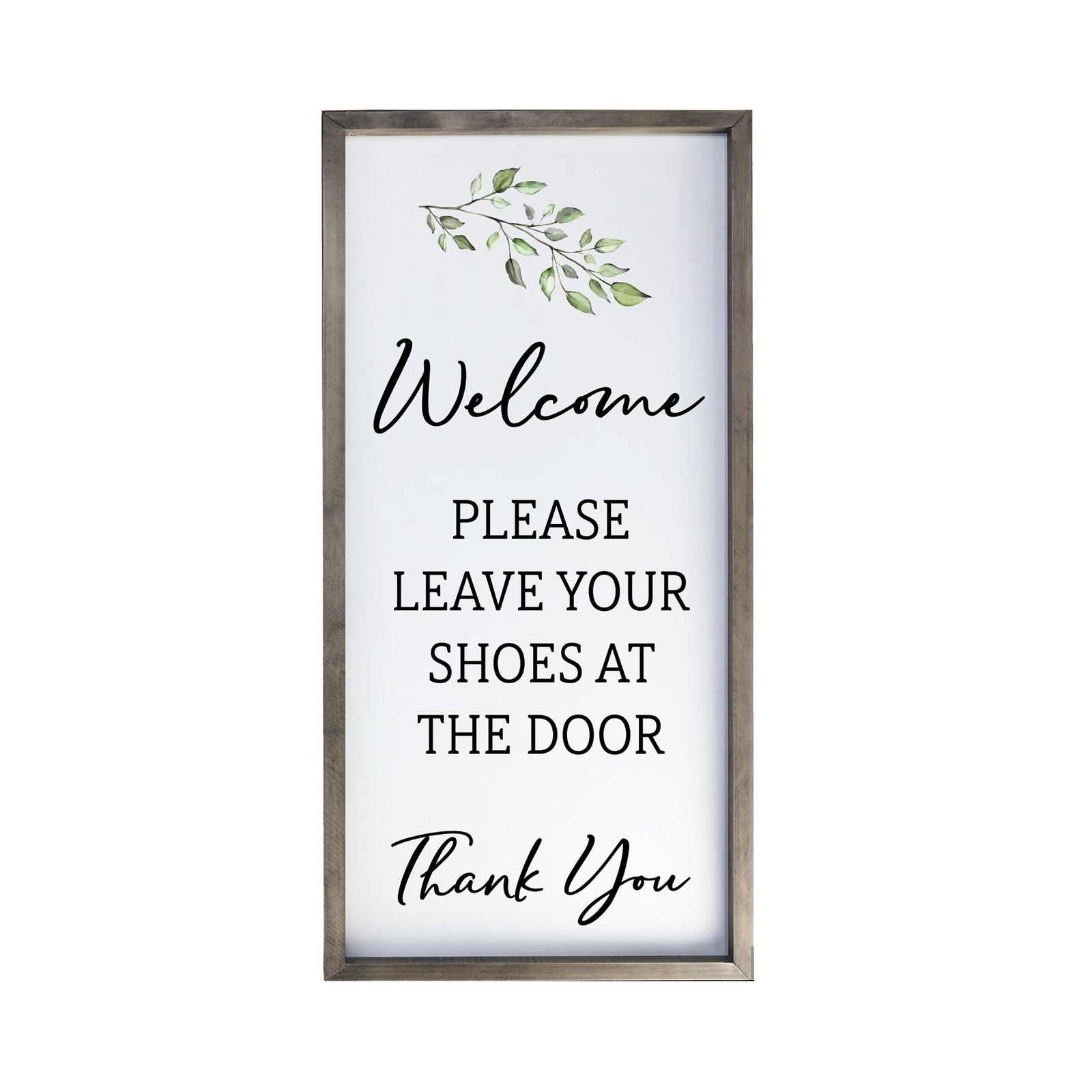 Large Family Wall Decor Quote Sign For Home 18 x 36 - Welcome Please Leave Your - LifeSong Milestones