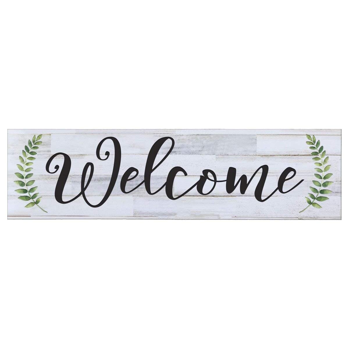 Leaf Design Welcome Sign Plaque Leaf Design - LifeSong Milestones