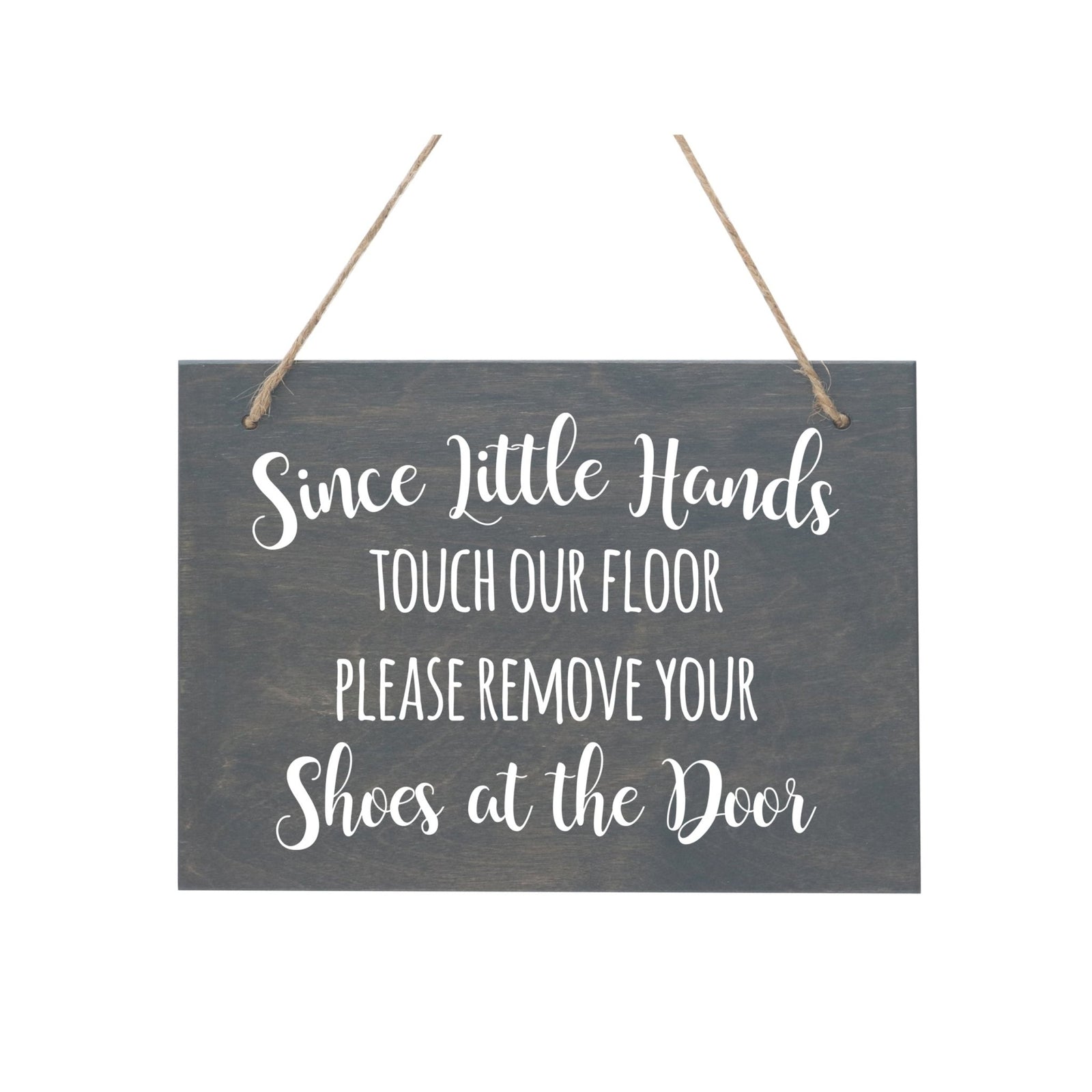 Little Hands Shoe Rope Sign For New Home - Little Hands - LifeSong Milestones