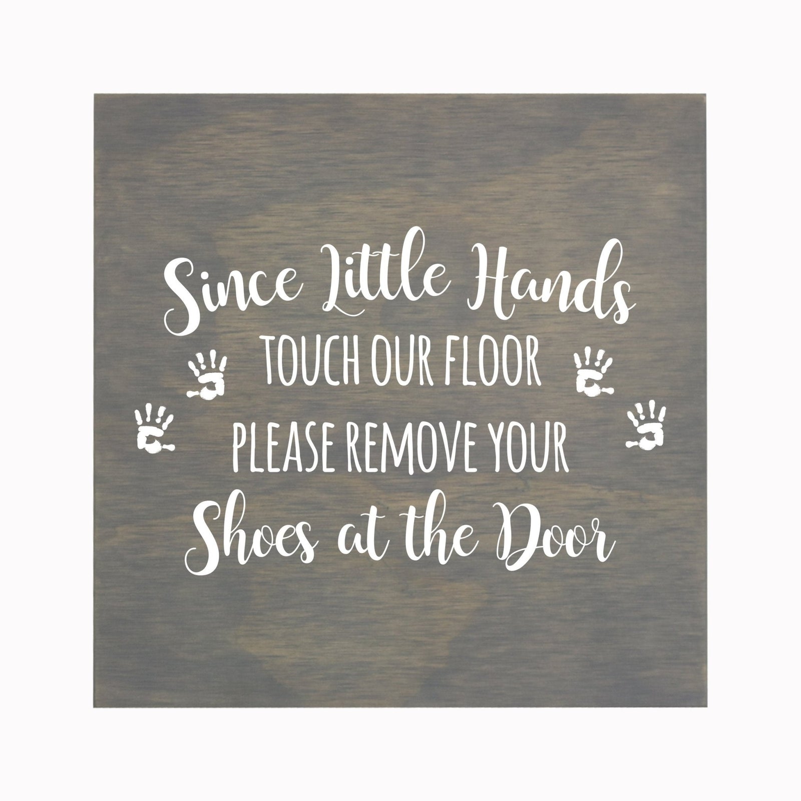 Little Hands Shoe Sign For New Home - Little Hand Prints - LifeSong Milestones
