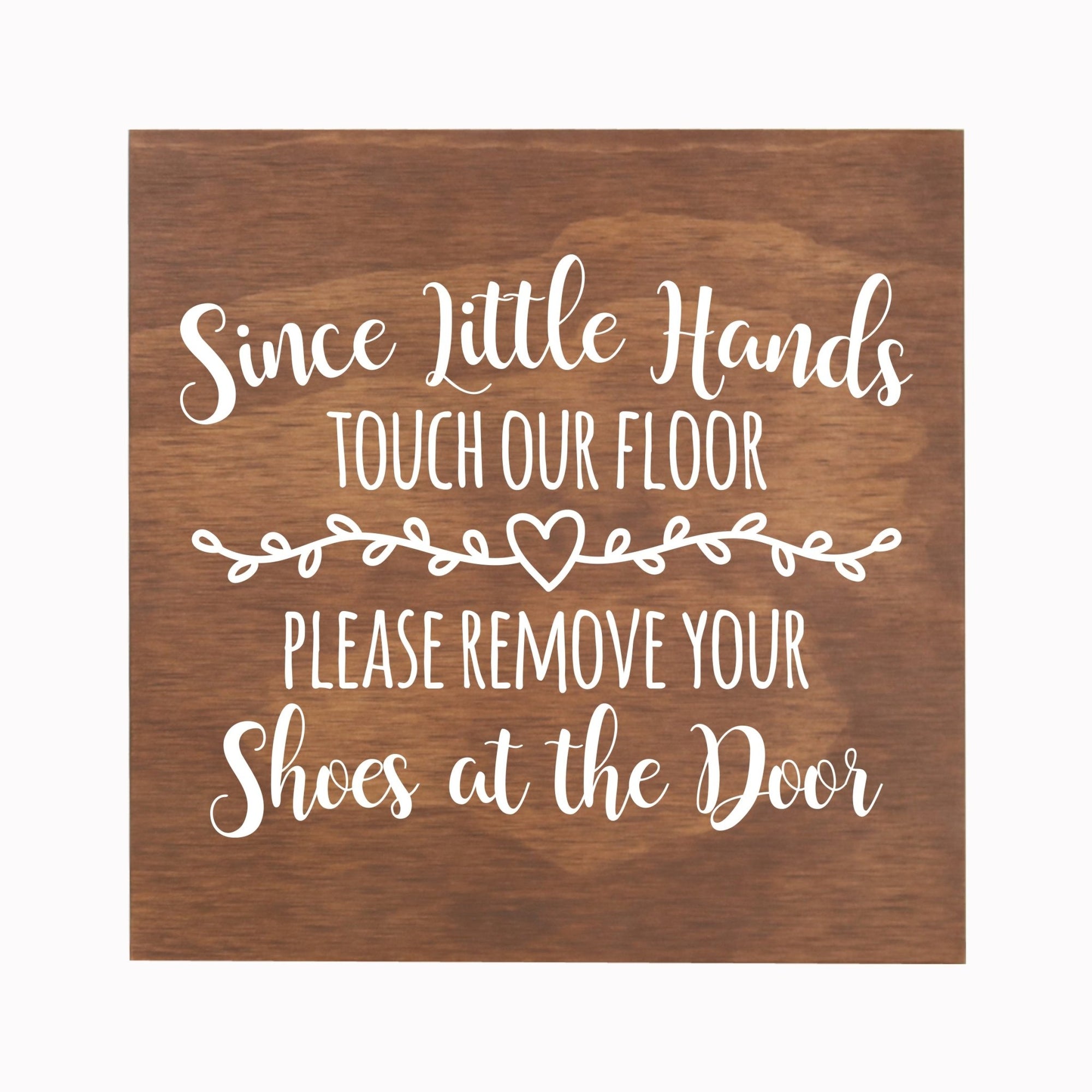 Little Hands Shoe Sign For New Home - Little Hands Heart - LifeSong Milestones