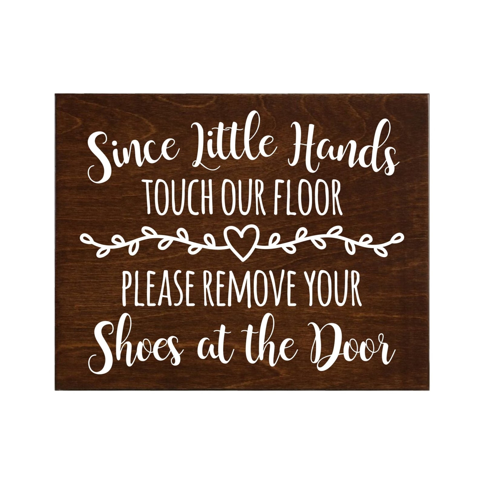 Little Hands Shoe Sign For New Home - Little Hands Heart - LifeSong Milestones