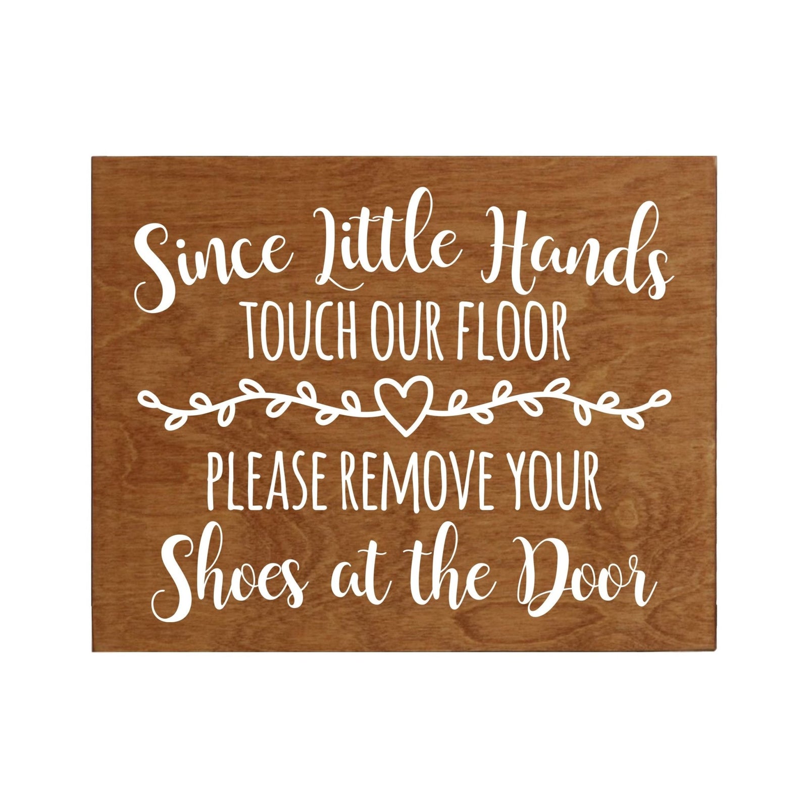 Little Hands Shoe Sign For New Home - Little Hands Heart - LifeSong Milestones