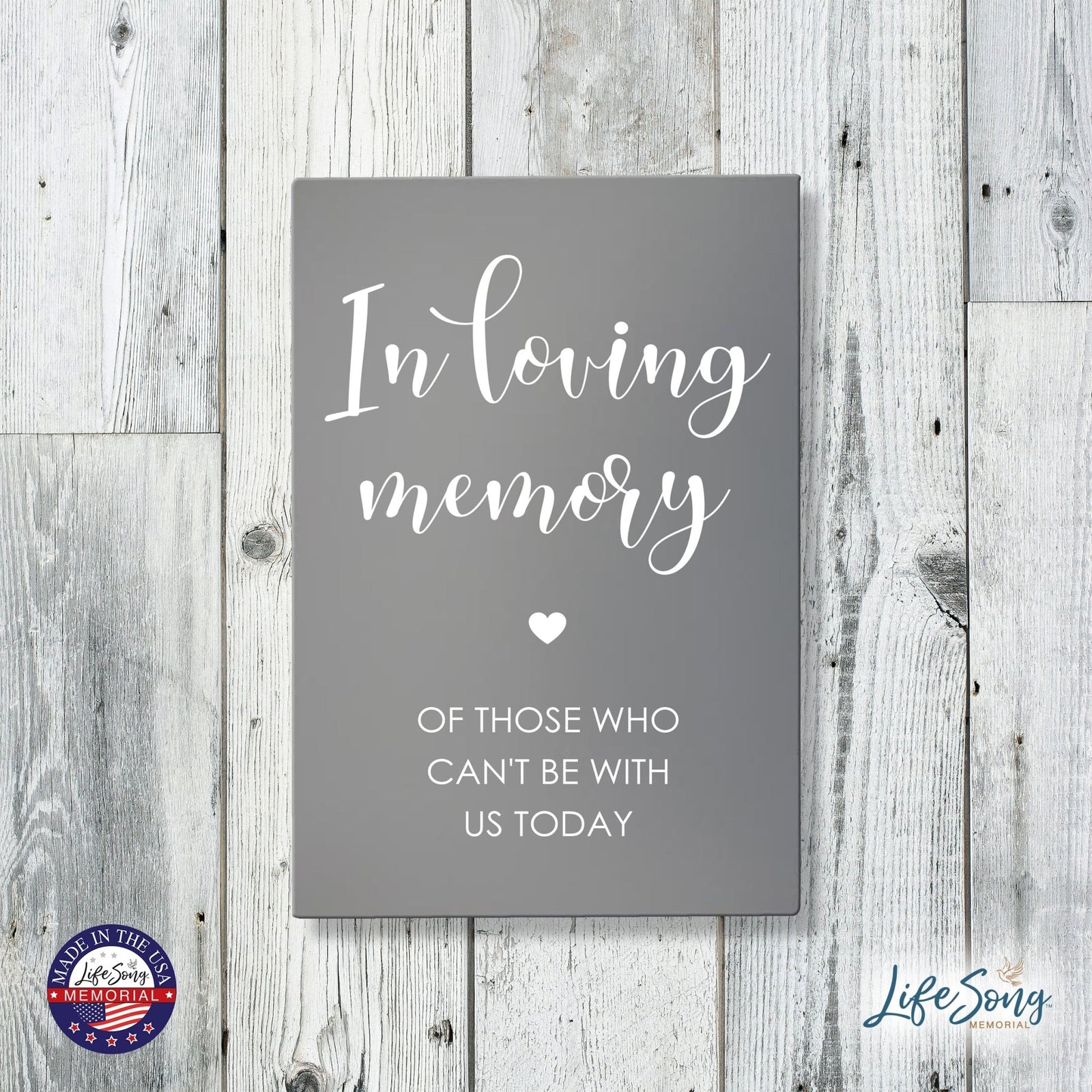 Memorial 5.5x8 Wooden Table Top and shelf decor Home Décor - In Loving Memory - LifeSong Milestones