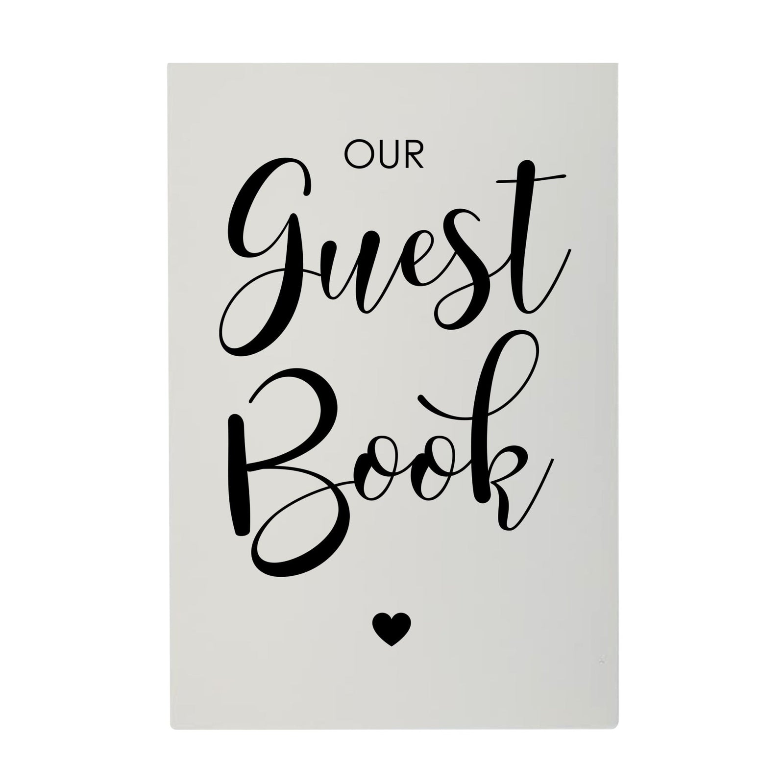 Memorial 5.5x8 Wooden Table Top and shelf decor Home Décor - Our Guest Book - LifeSong Milestones