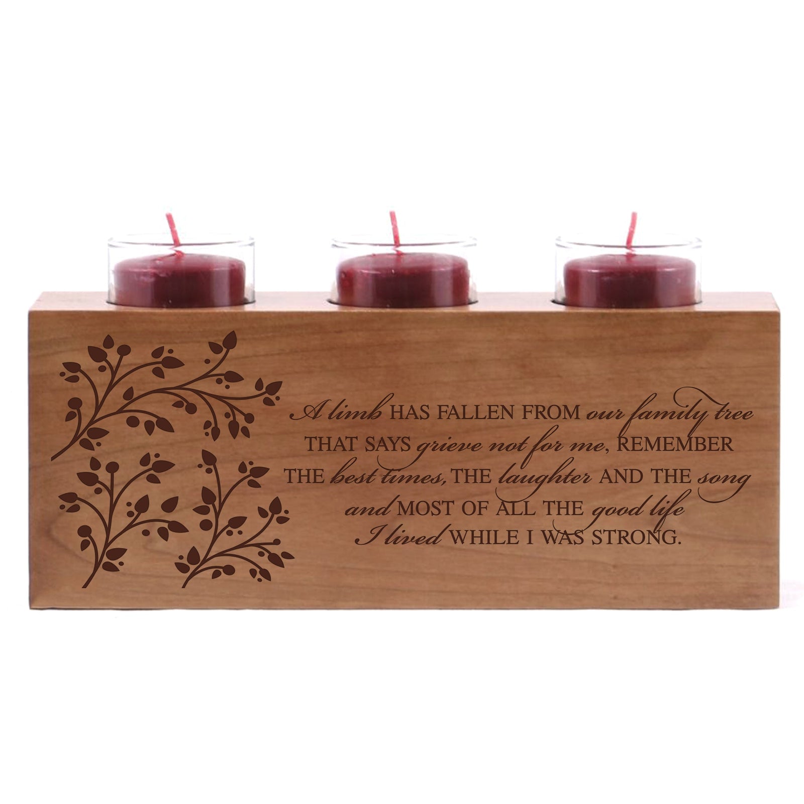 Memorial Candle Holder - A Limb Has Fallen - LifeSong Milestones