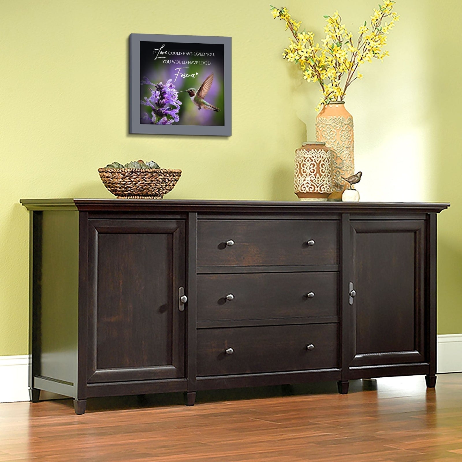 Memorial decorations for the celebration of life - a stunning framed shadow box to commemorate your loved one's legacy.