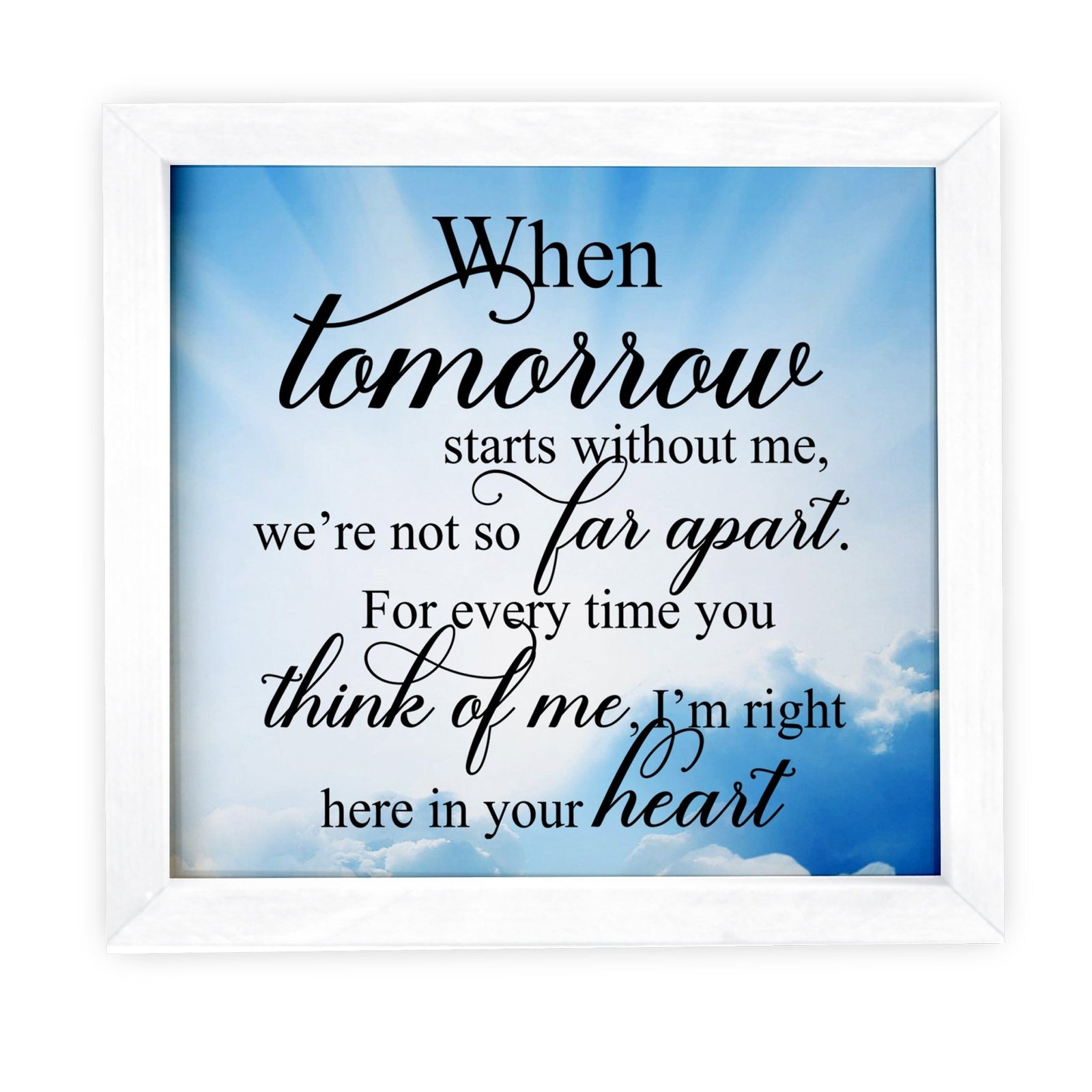 Lifesong Milestones Memorial Framed Shadow Box for Loss of Loved One Sympathy Gift