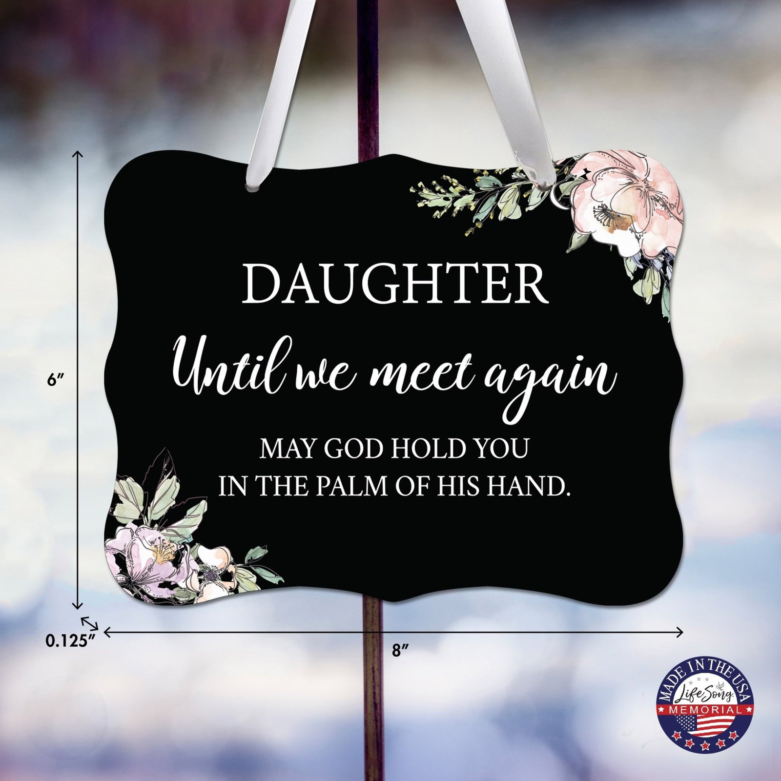 Memorial Hanging Ribbon Wall Decor for Loss of Loved One - LifeSong Milestones