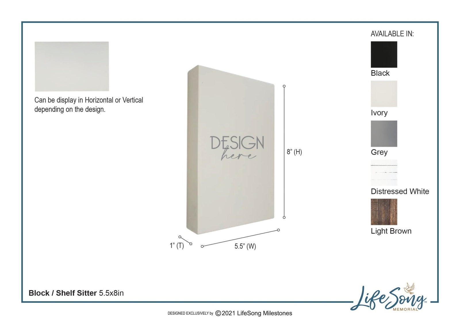 Memorial Hanging Wall Plaque - The Broken Chain - LifeSong Milestones