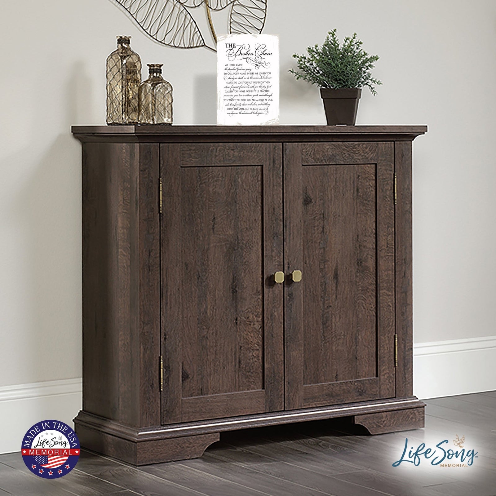 Memorial Hanging Wall Plaque - The Broken Chain - LifeSong Milestones