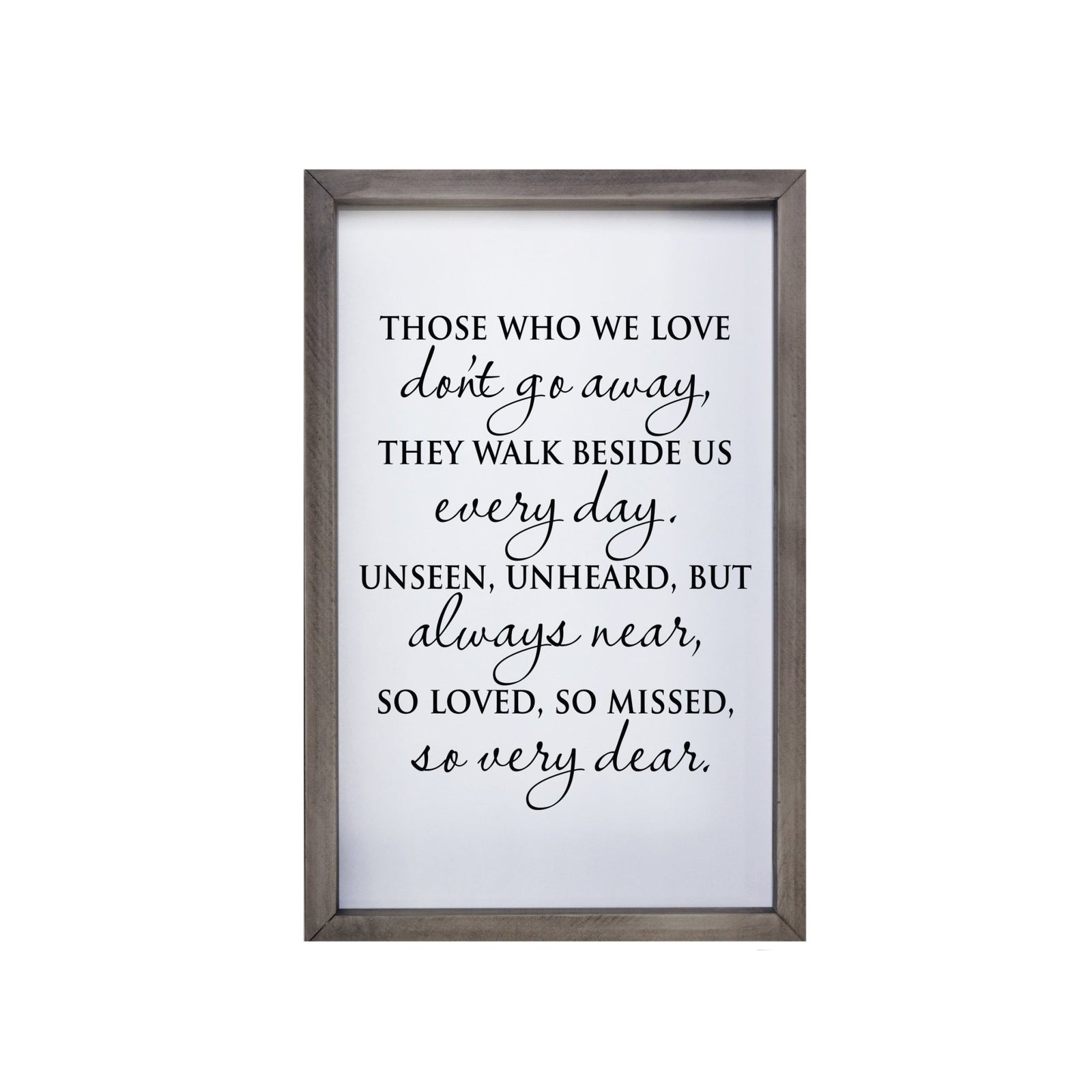 Memorial Shadow Box Wall Art - Those We Love 7x10 - LifeSong Milestones