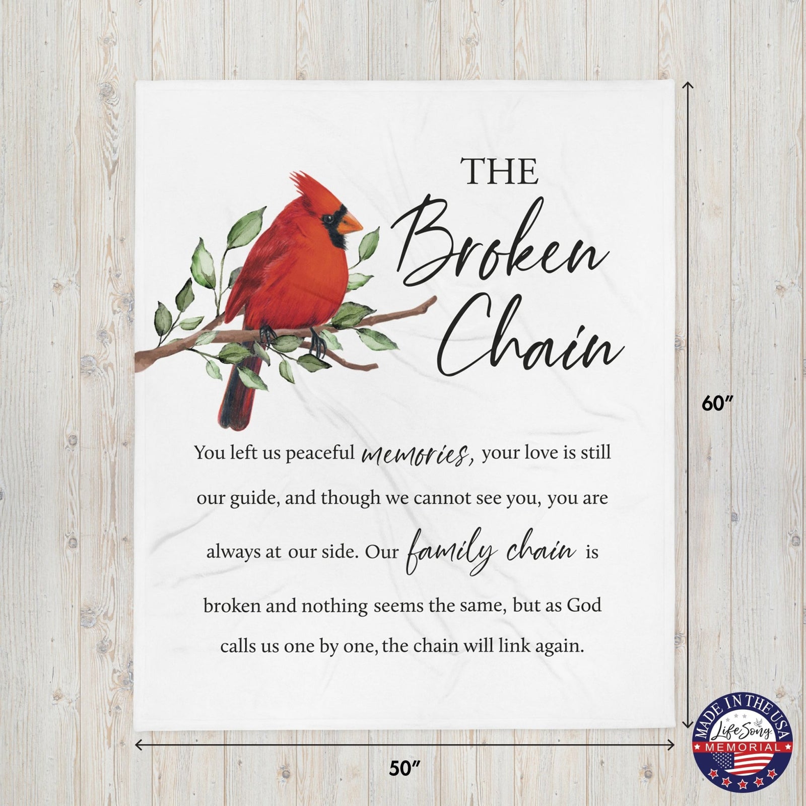 Memorial Soft Throw Blankets for Home Décor - LifeSong Milestones