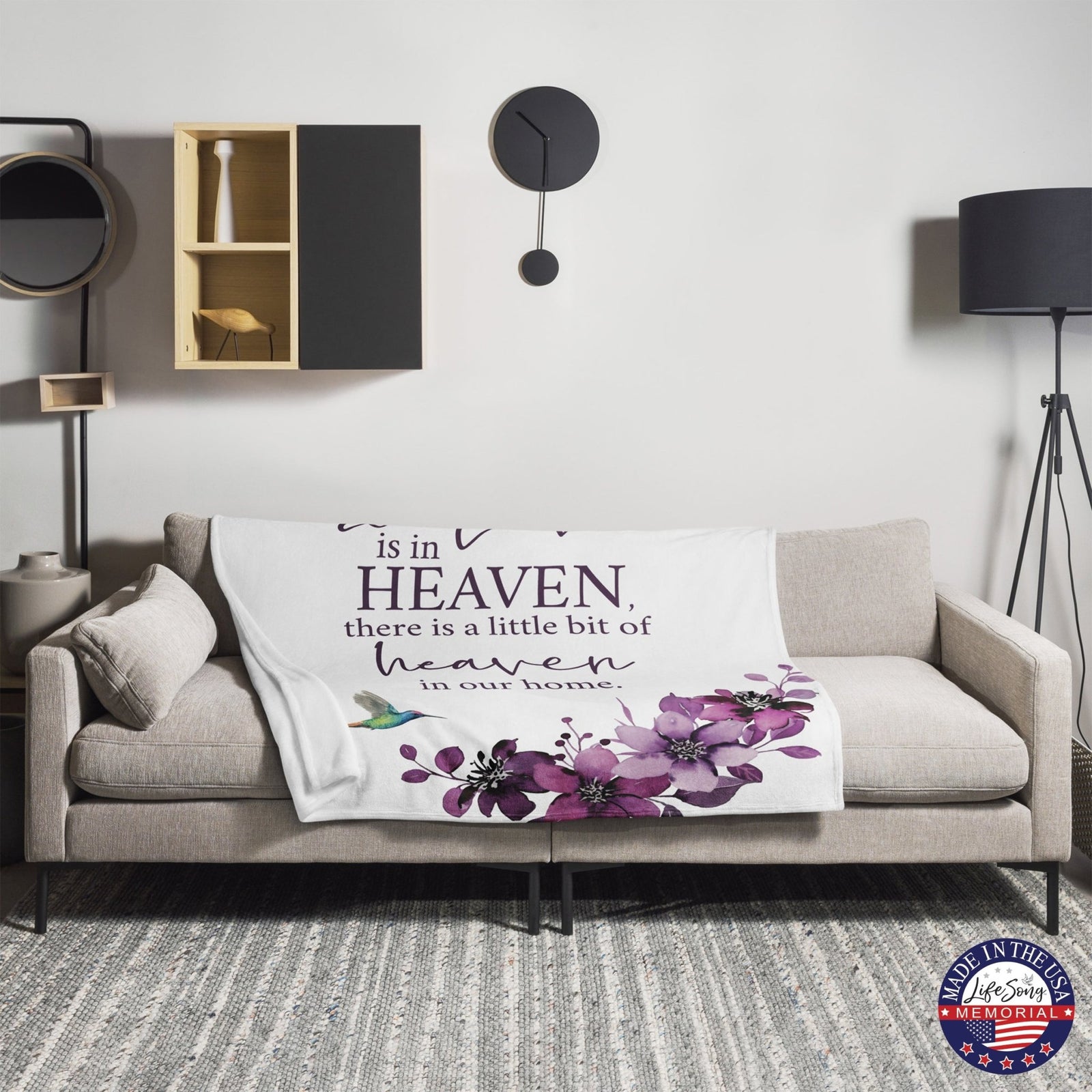 Memorial Soft Throw Blankets for Home Décor - LifeSong Milestones