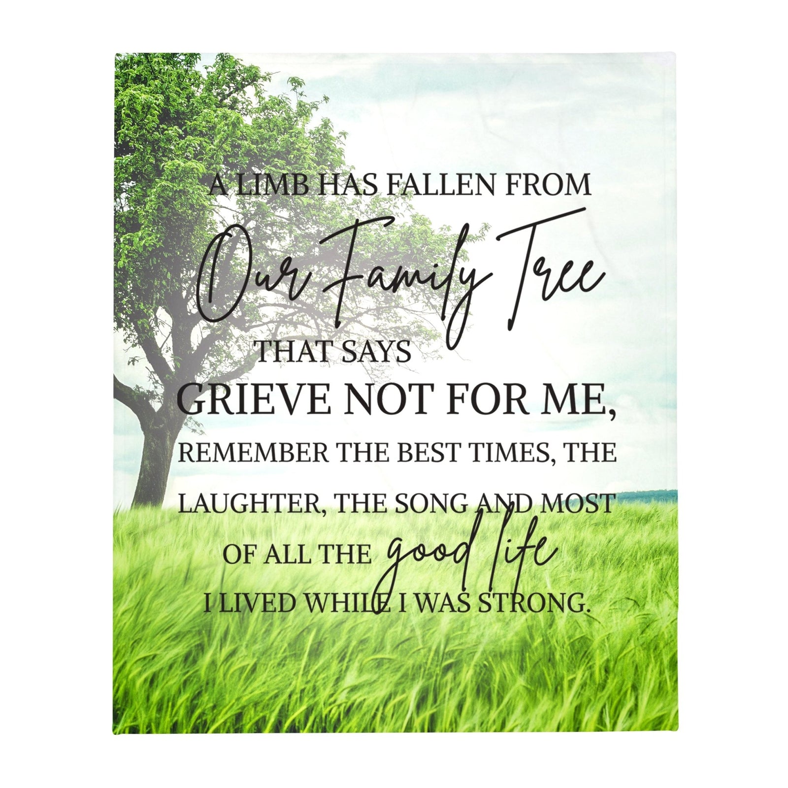 Memorial Soft Throw Blankets for Home Décor - LifeSong Milestones