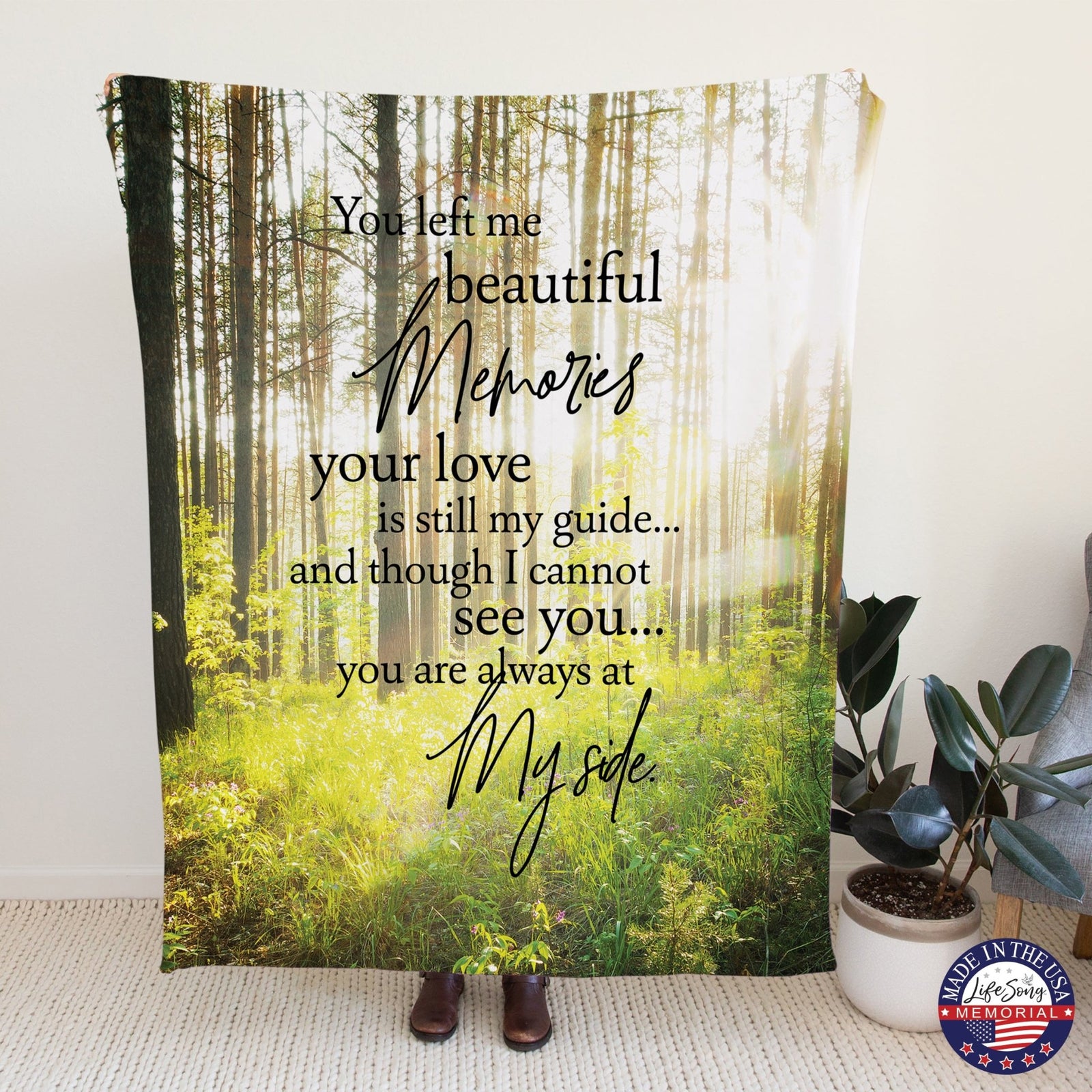 Memorial Soft Throw Blankets for Home Décor - LifeSong Milestones