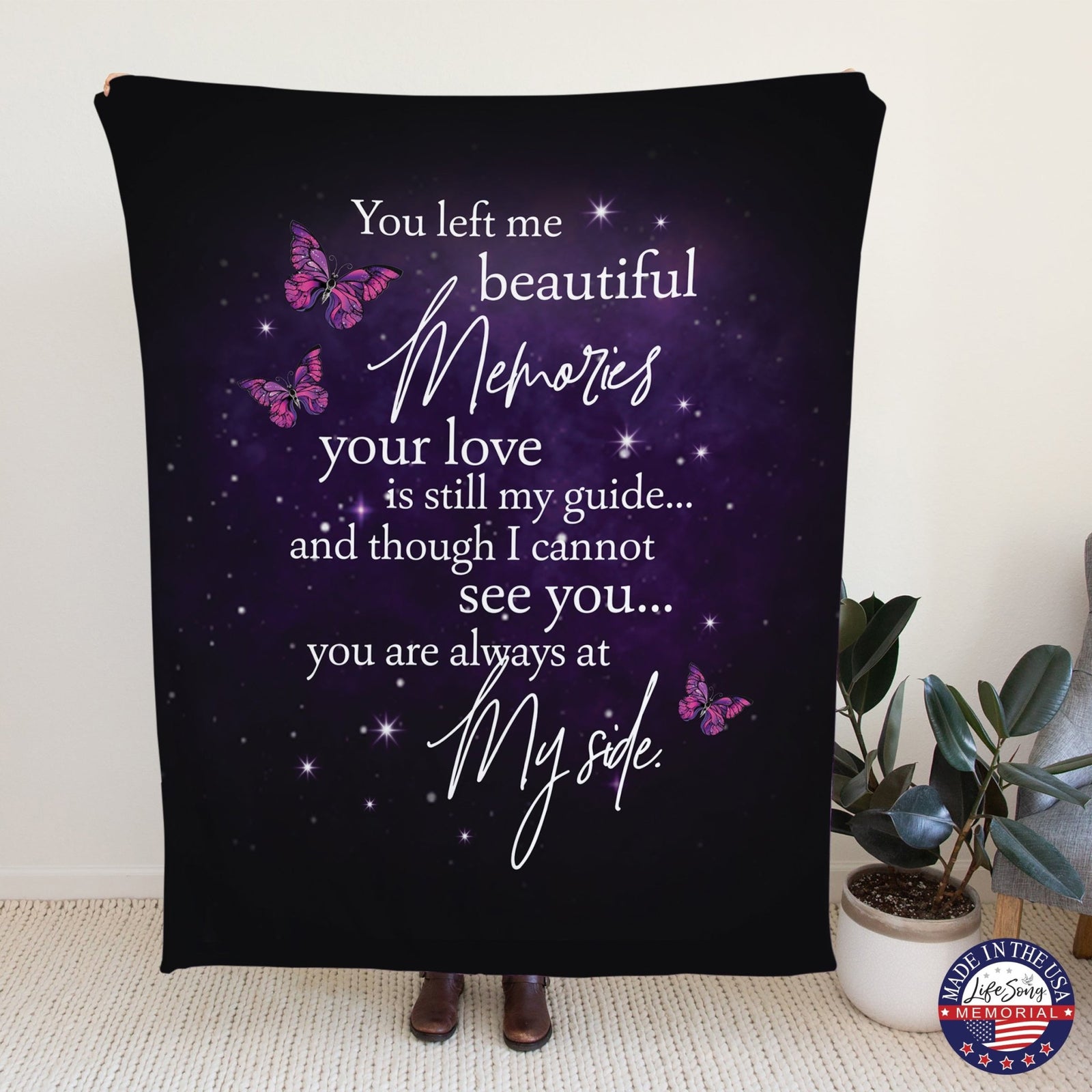 Memorial Soft Throw Blankets for Home Décor - LifeSong Milestones