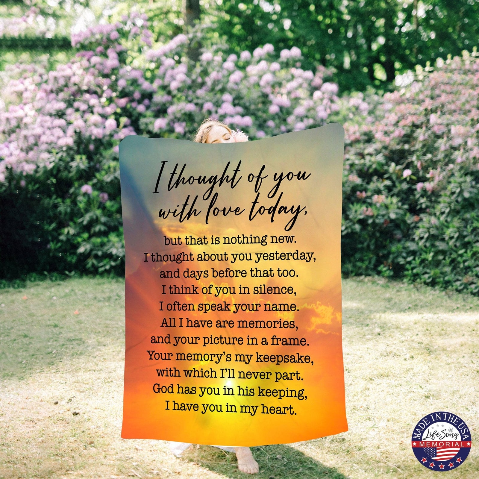 Memorial Soft Throw Blankets for Home Décor - LifeSong Milestones