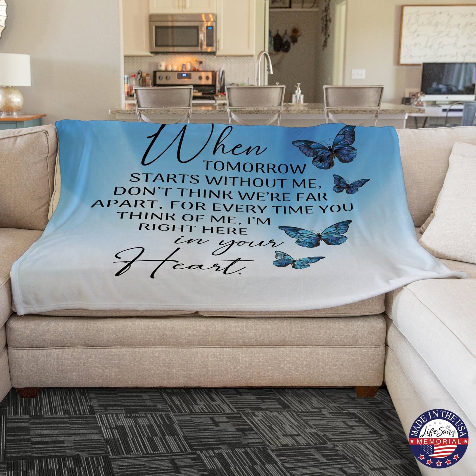 Memorial Soft Throw Blankets for Home Décor - LifeSong Milestones