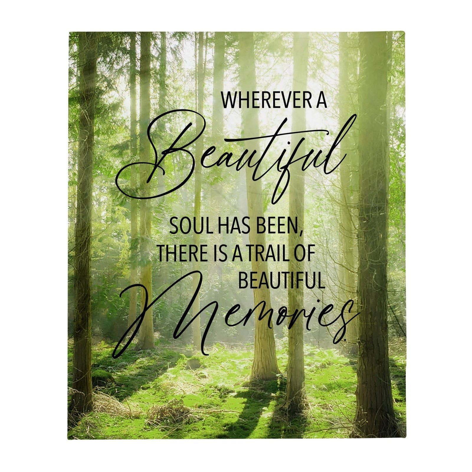 Memorial Soft Throw Blankets for Home Décor - LifeSong Milestones