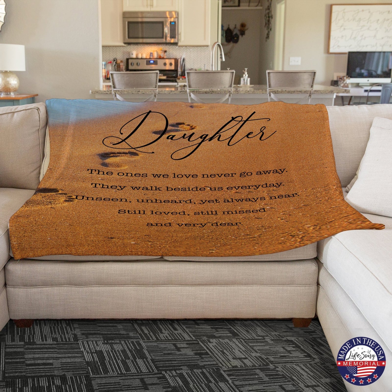 Memorial Soft Throw Blankets for Home Décor - LifeSong Milestones