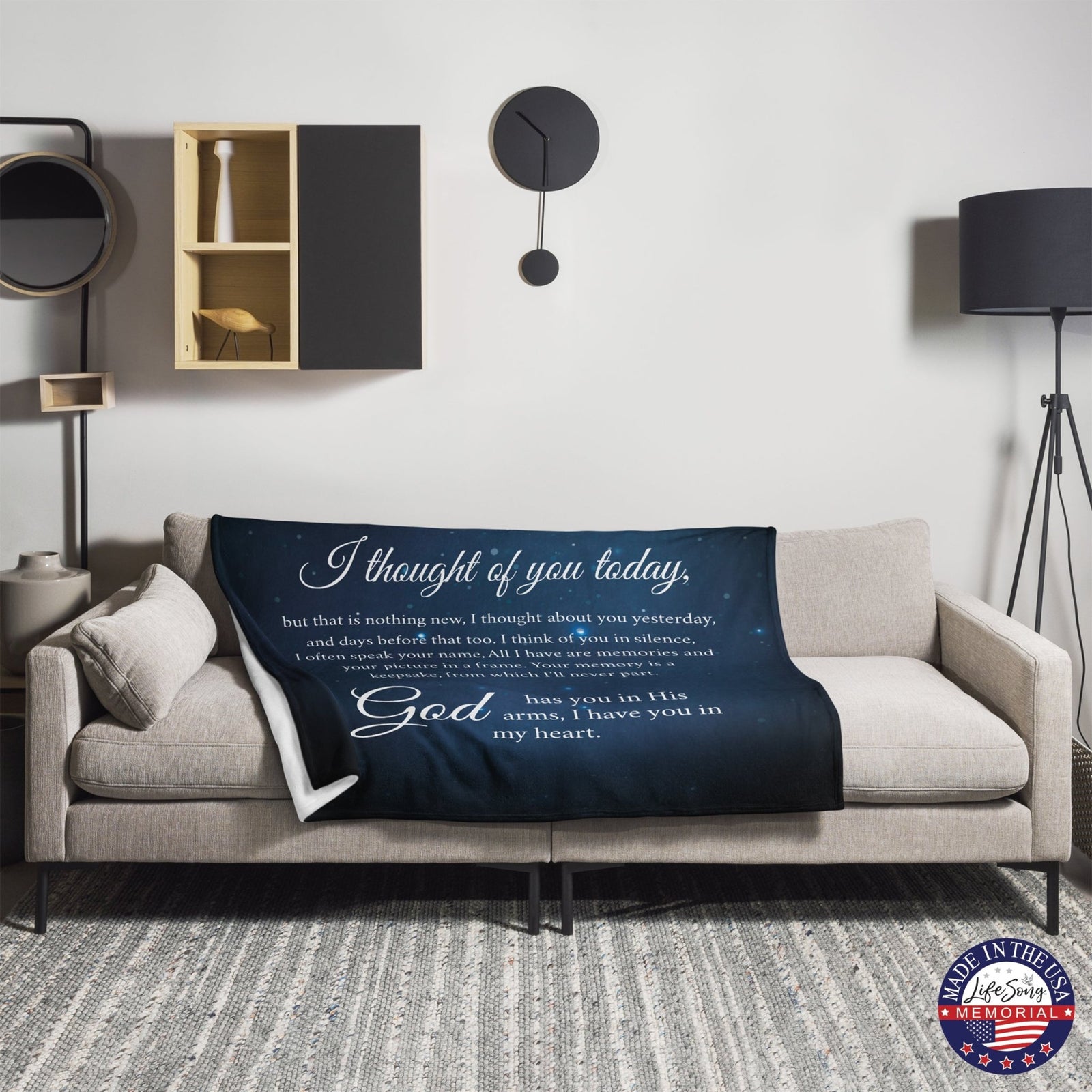 Memorial Soft Throw Blankets for Home Décor - LifeSong Milestones