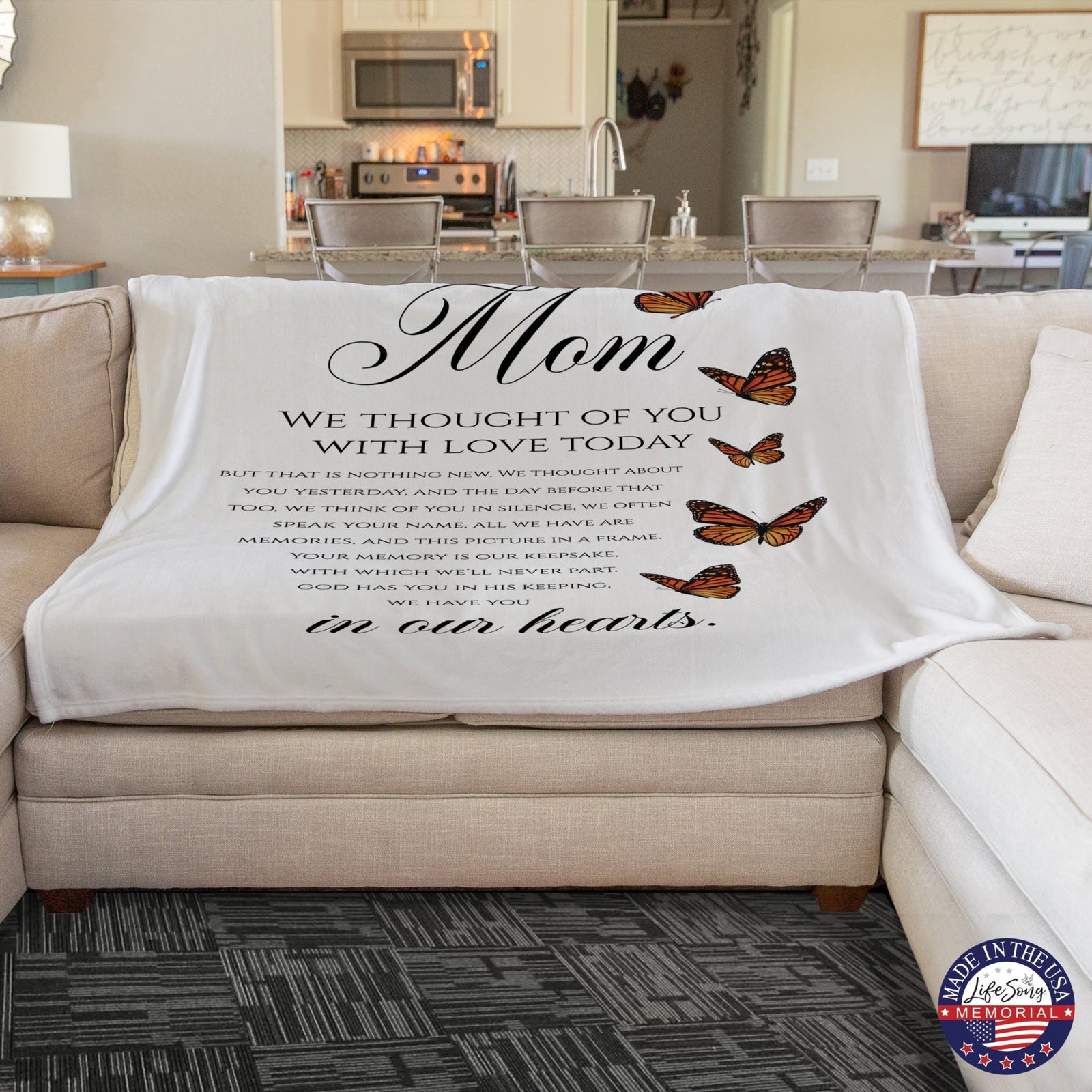 Memorial Soft Throw Blankets for Home Décor - LifeSong Milestones