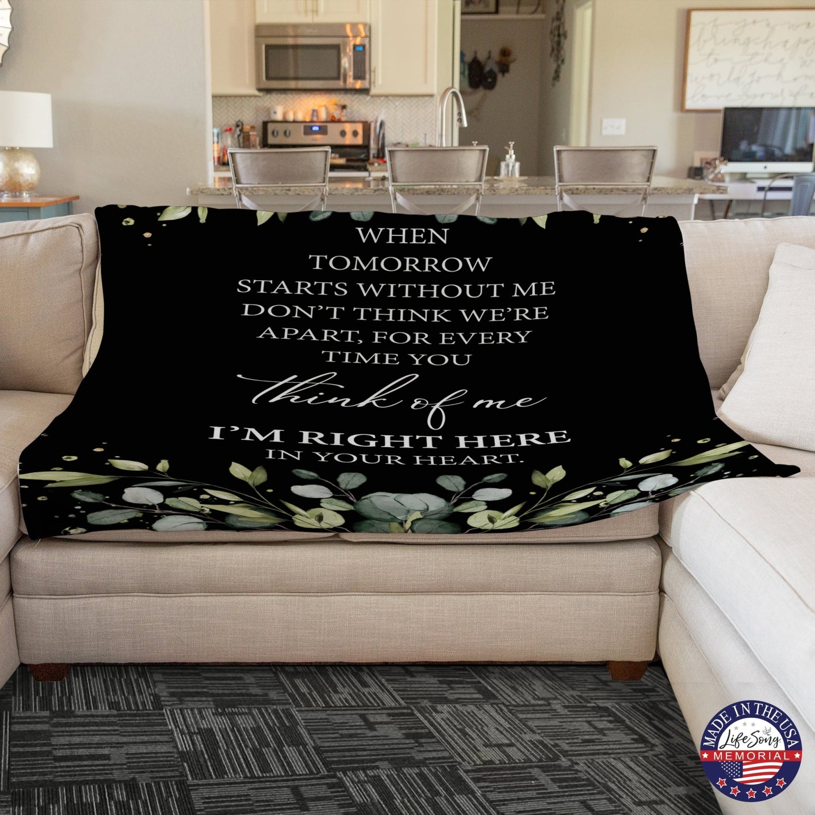 Memorial Soft Throw Blankets for Home Décor - LifeSong Milestones