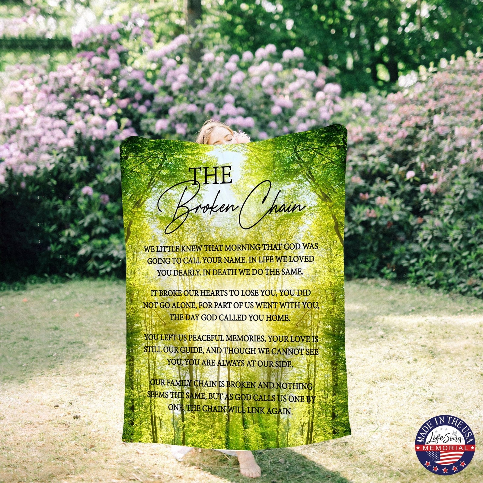 Memorial Soft Throw Blankets for Home Décor - LifeSong Milestones