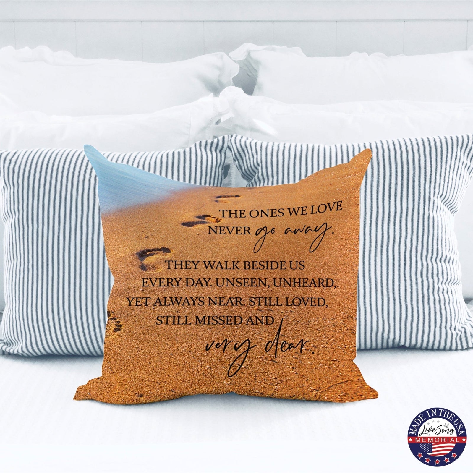 Memorial Sympathy Throw Pillow for Home Décor - LifeSong Milestones